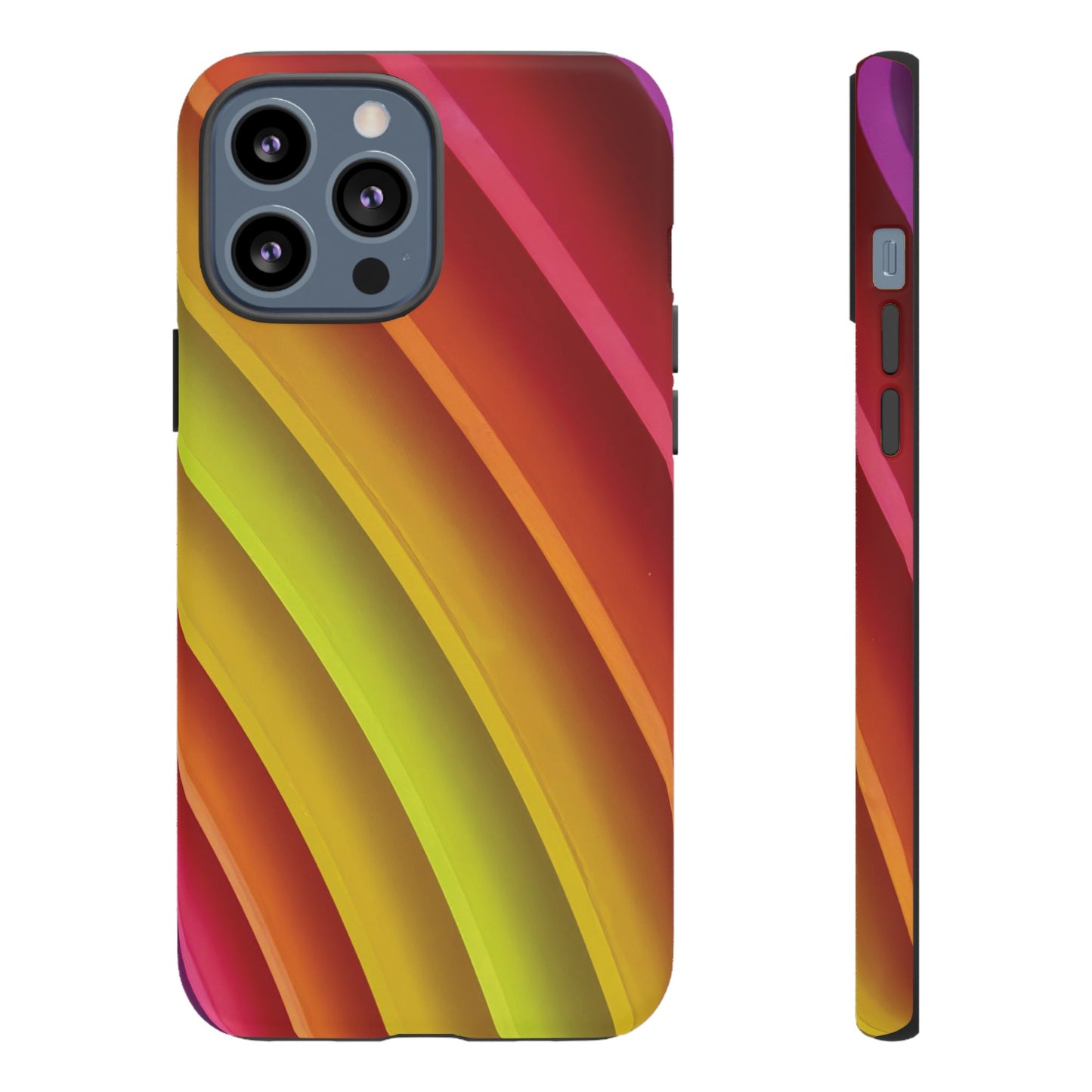 Curved Colourful Wallpaper Phone Case | iPhone 15 Plus/ Pro, 14, 13, 12| Google Pixel 7, Pro, 5| Samsung Galaxy S23 All Major Phone Models