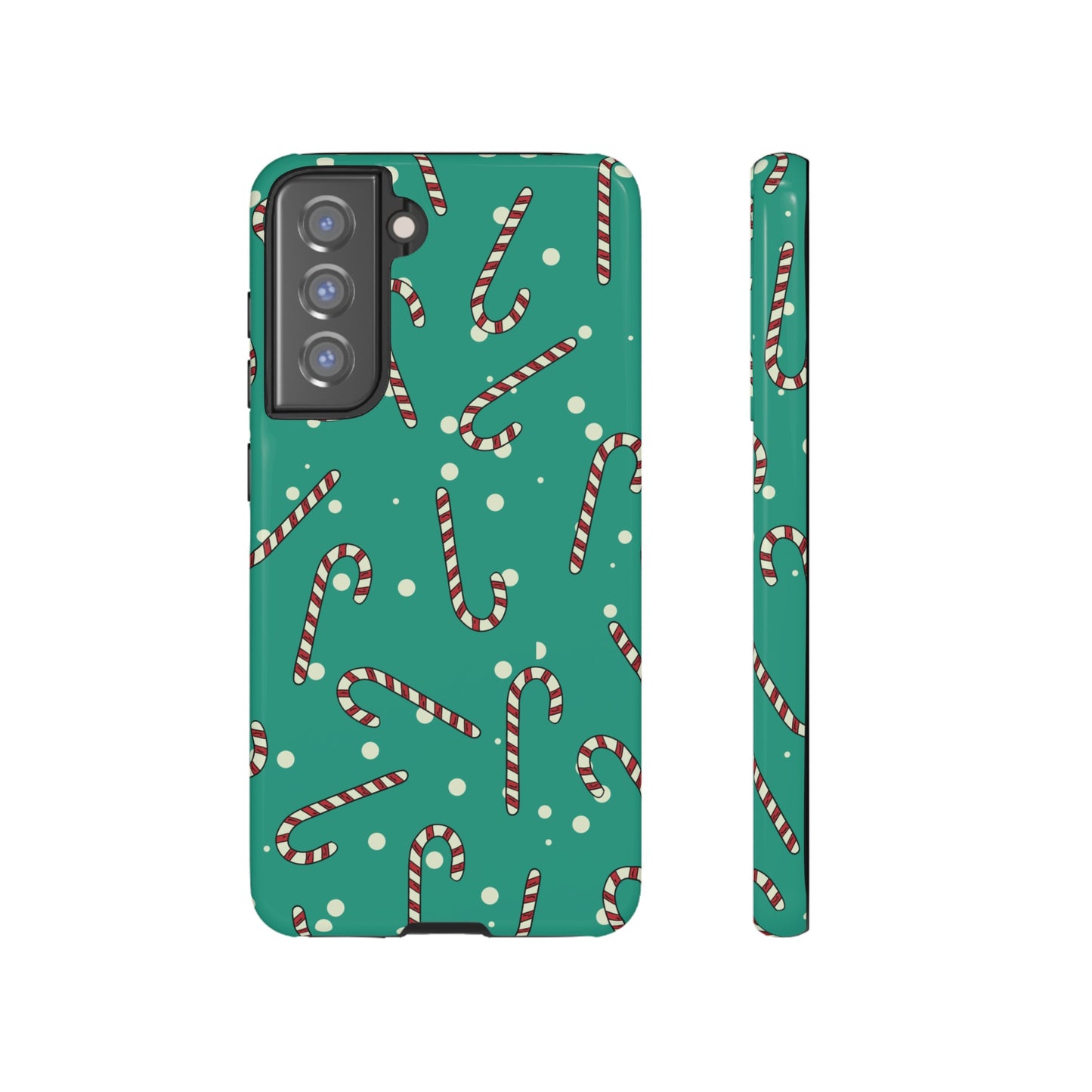 Candycane Wallpaper Phone Case | iPhone 15 Plus/ Pro, 14, 13, 12| Google Pixel 7, Pro, 5| Samsung Galaxy S23 All Major Phone Models