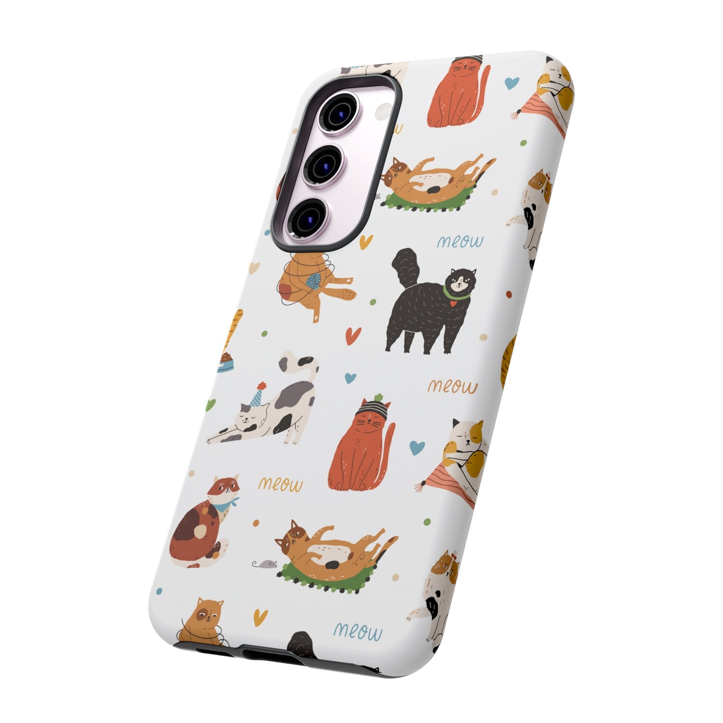 Collage of Cats Wallpaper Phone Case | iPhone 15 Plus/ Pro, 14, 13, 12| Google Pixel 7, Pro, 5| Samsung Galaxy S23 All Major Phone Models