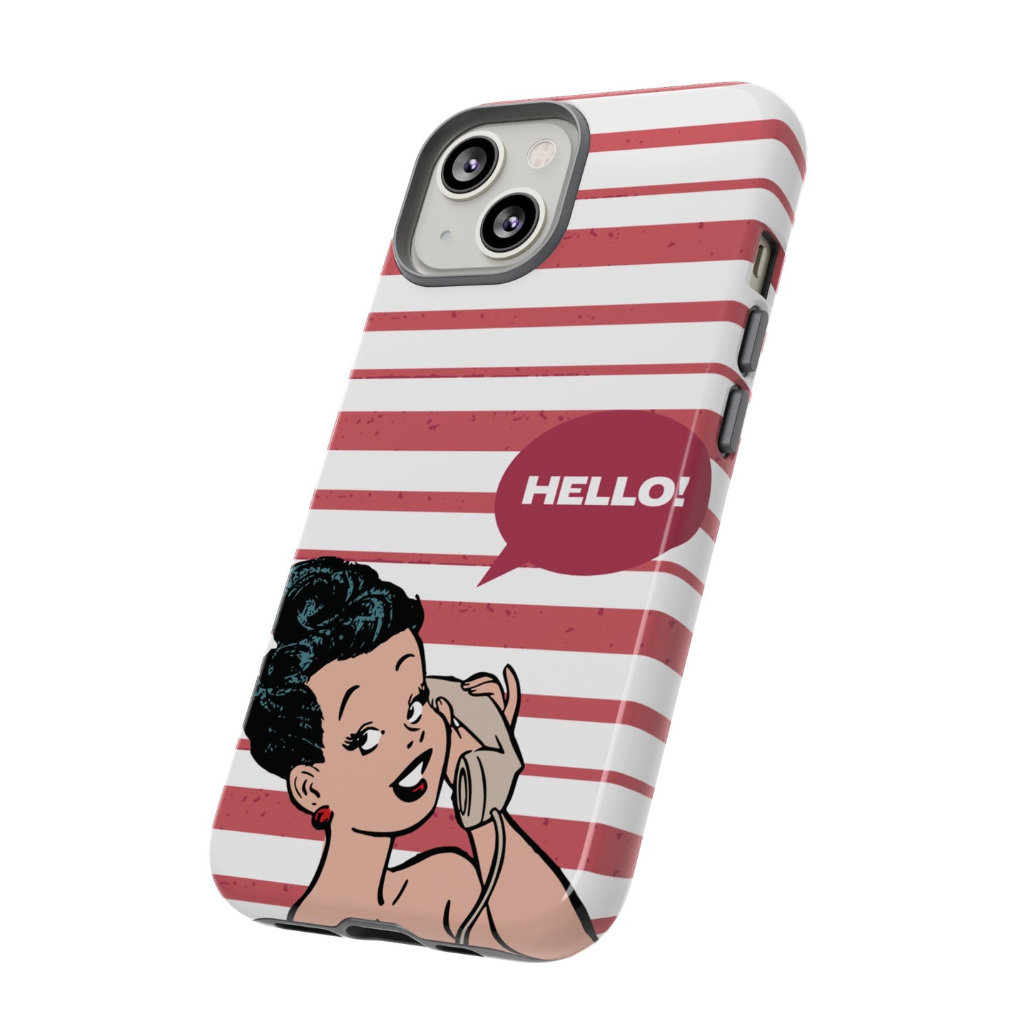 Hello! Wallpaper Phone Case | iPhone 15 Plus/ Pro, 14, 13, 12| Google Pixel 7, Pro, 5| Samsung Galaxy S23 All Major Phone Models