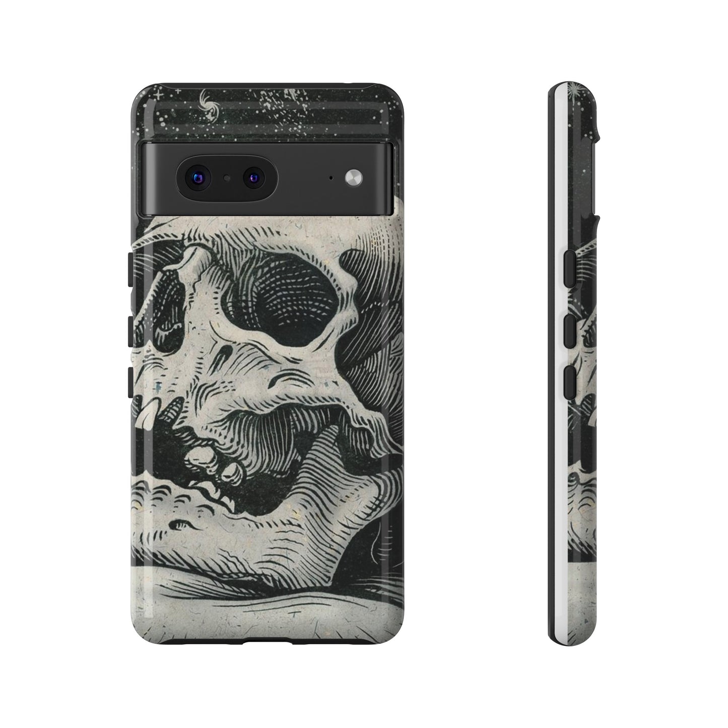 Skull Wallpaper Phone Case | iPhone 15 Plus/ Pro, 14, 13, 12| Google Pixel 7, Pro, 5| Samsung Galaxy S23 All Major Phone Models