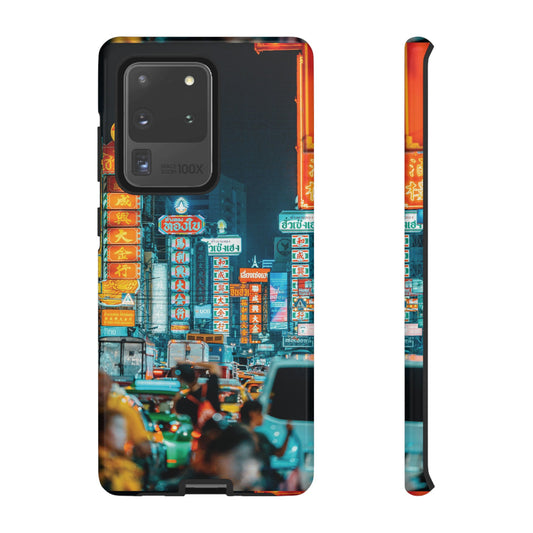 Neon Nightlife Wallpaper Phone Case | iPhone 15 Plus/ Pro, 14, 13, 12| Google Pixel 7, Pro, 5| Samsung Galaxy S23 All Major Phone Models