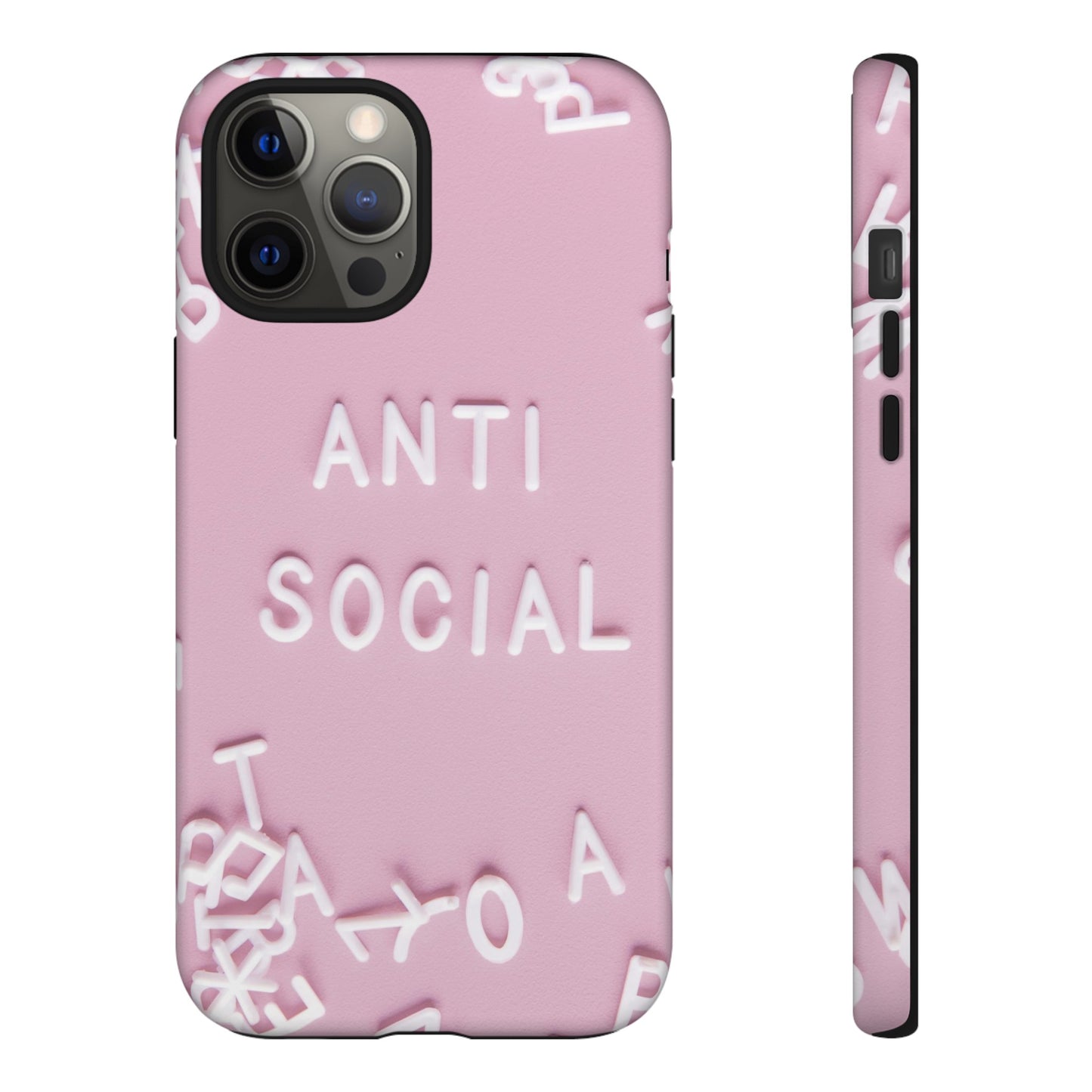 Anti Social Phone Case | iPhone 15 Plus/ Pro, 14, 13, 12| Google Pixel 7, Pro, 5| Samsung Galaxy S23 All Major Phone Models