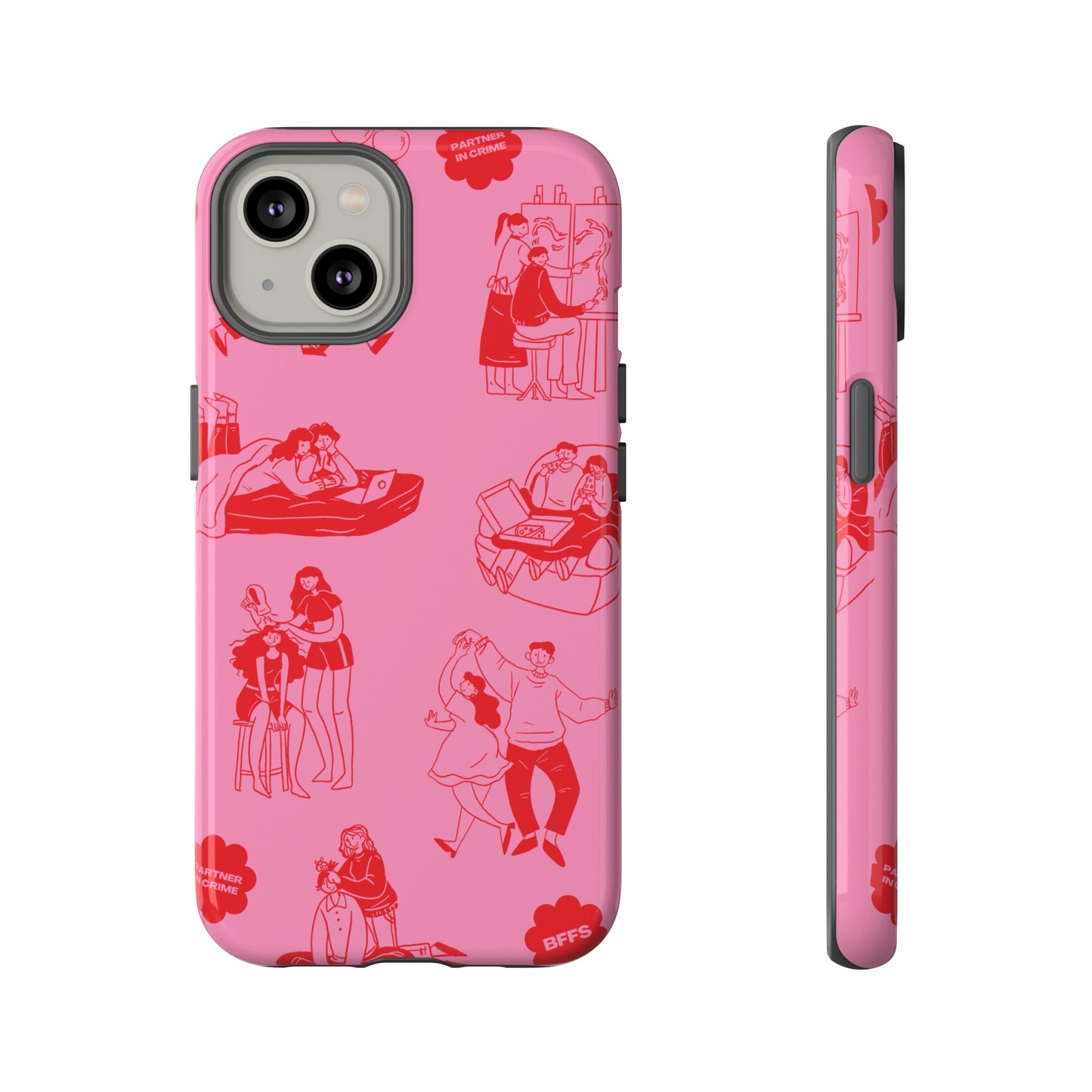 Pink Valentine's Day Wallpaper Phone Case | iPhone 15 Plus/ Pro, 14, 13, 12| Google Pixel 7, Pro, 5| Samsung Galaxy S23 All Major Phone Models