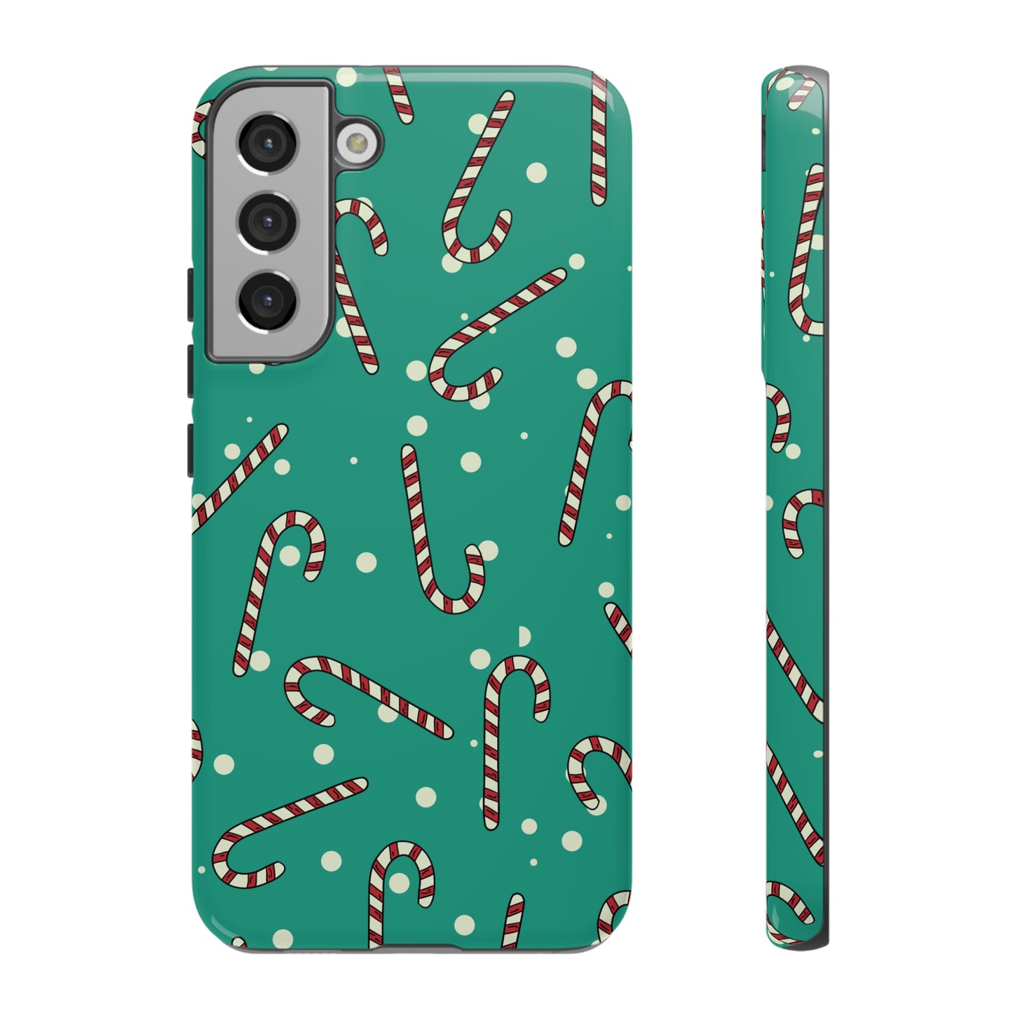 Candycane Wallpaper Phone Case | iPhone 15 Plus/ Pro, 14, 13, 12| Google Pixel 7, Pro, 5| Samsung Galaxy S23 All Major Phone Models