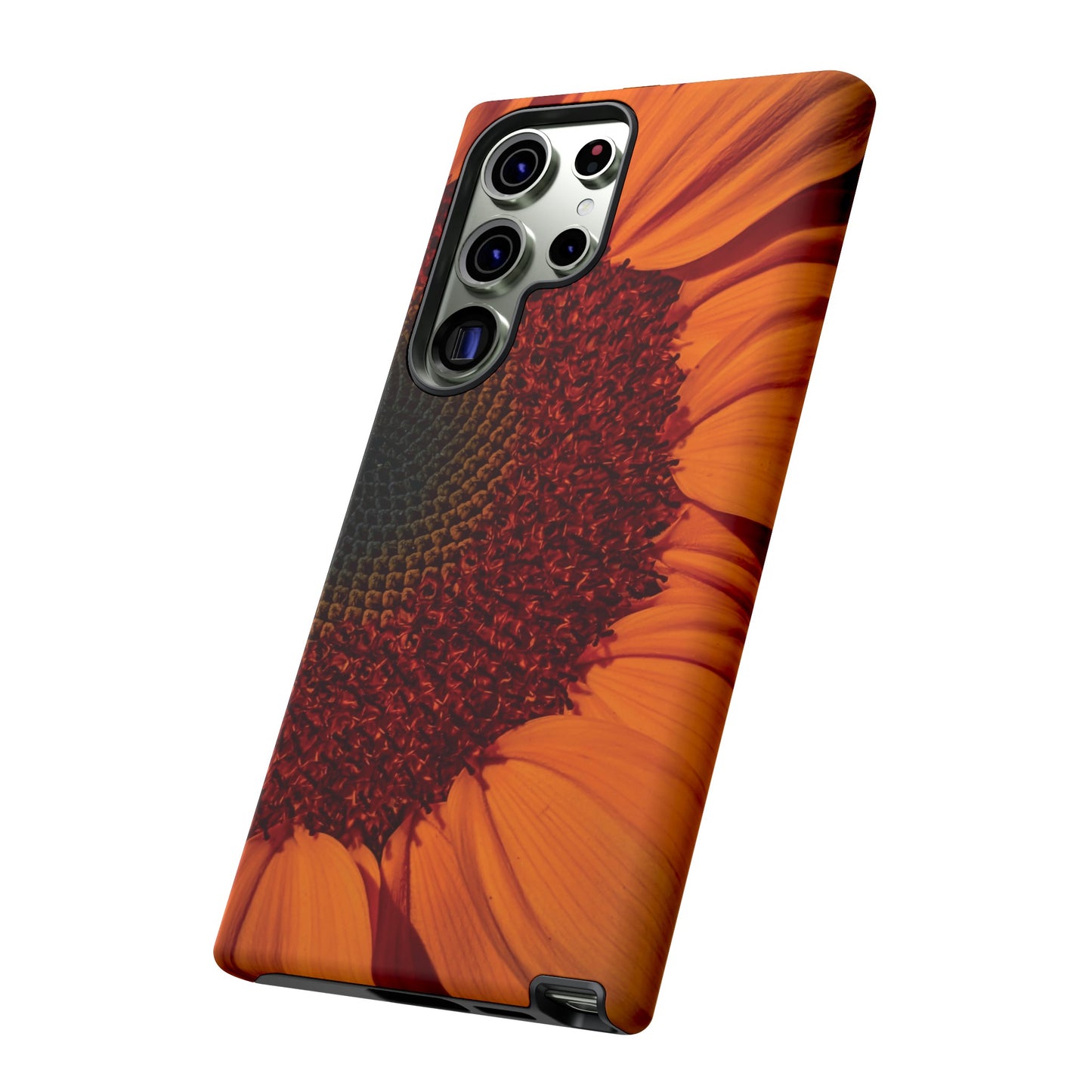 Orange Sunflower Wallpaper Phone Case | iPhone 15 Plus/ Pro, 14, 13, 12| Google Pixel 7, Pro, 5| Samsung Galaxy S23 All Major Phone Models