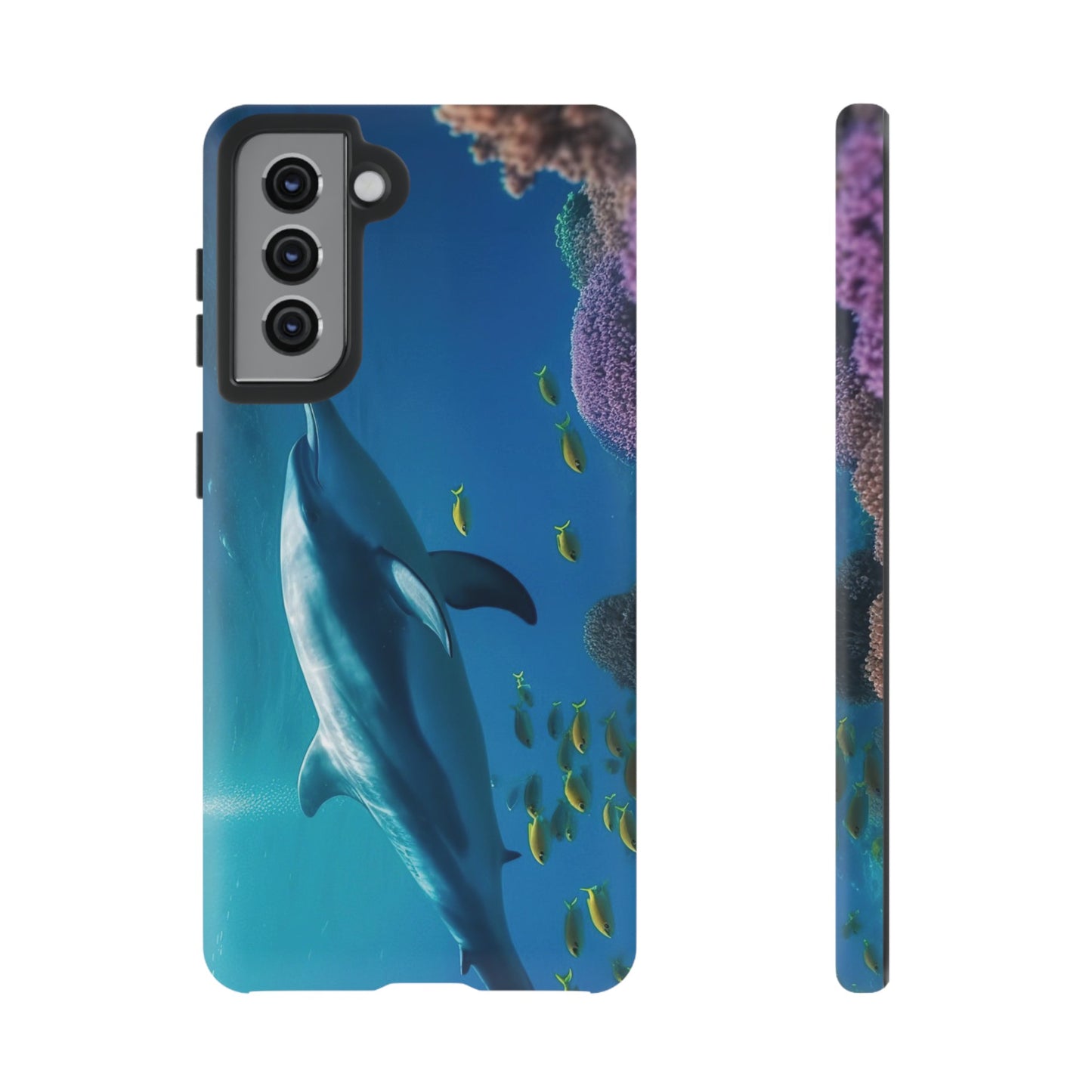 Dolphin Wallpaper Phone Case | iPhone 15 Plus/ Pro, 14, 13, 12| Google Pixel 7, Pro, 5| Samsung Galaxy S23 All Major Phone Models