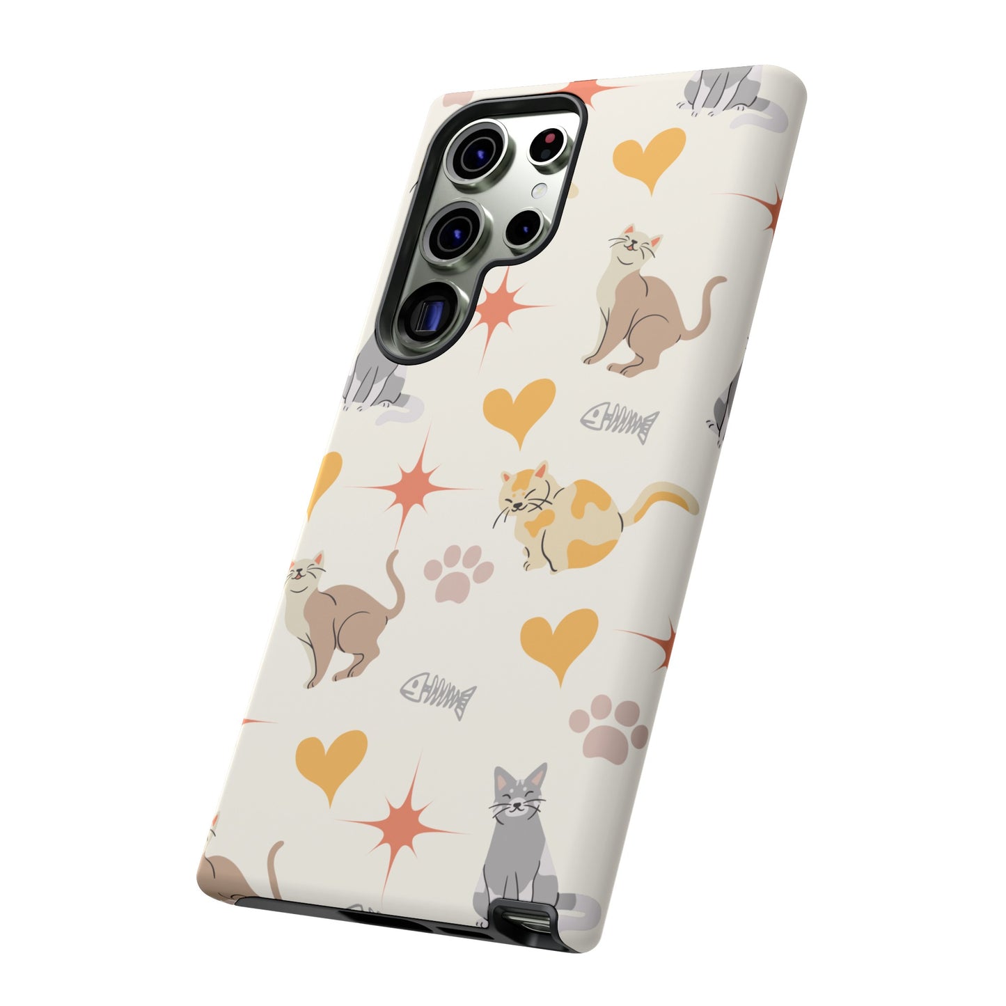 Cute Cat Wallpaper Phone Case | iPhone 15 Plus/ Pro, 14, 13, 12| Google Pixel 7, Pro, 5| Samsung Galaxy S23 All Major Phone Models