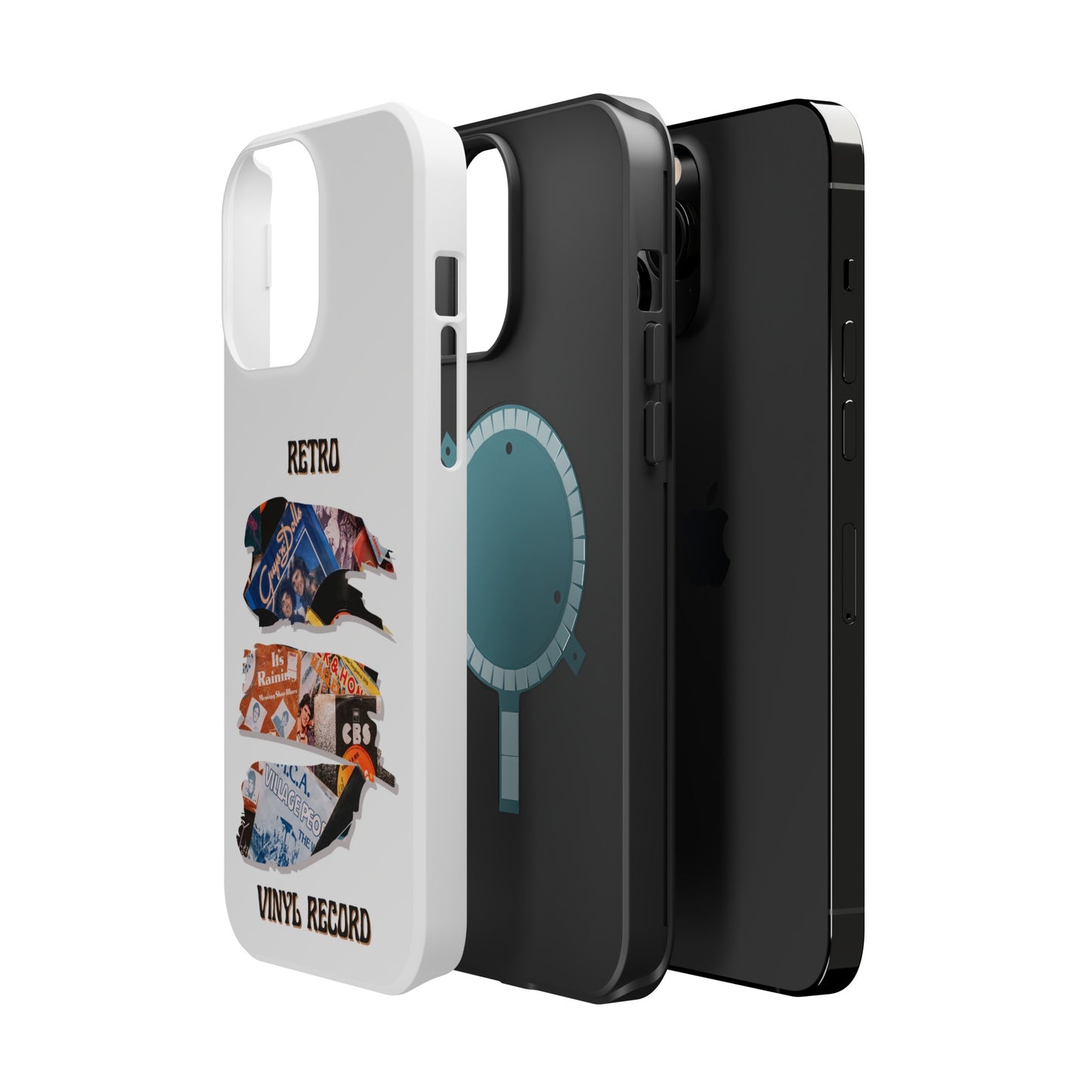 Retro Vinyl Record Phone Case | iPhone 15 Plus/ Pro, 14, 13, 12|