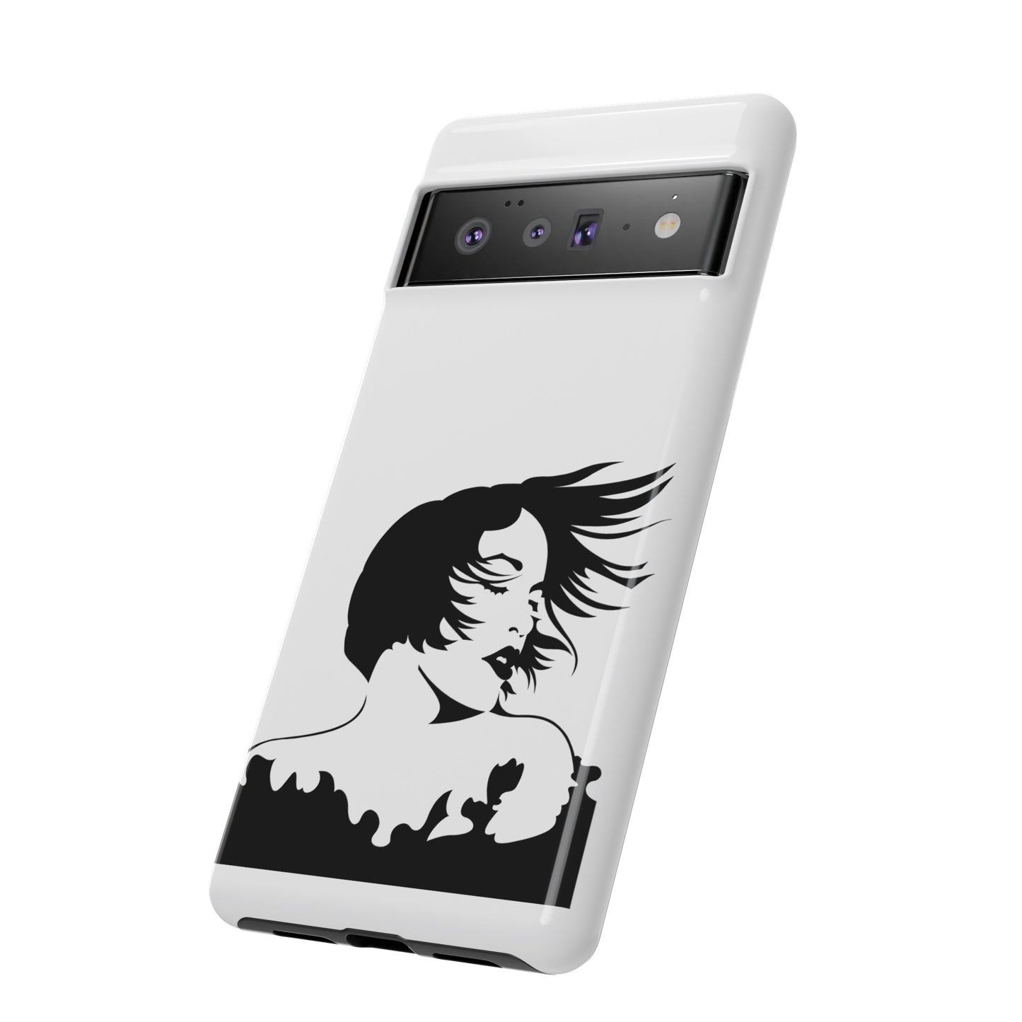 Woman In The Wind Phone Case | iPhone 15 Plus/ Pro, 14, 13, 12| Google Pixel 7, Pro, 5| Samsung Galaxy S23 All Major Phone Models