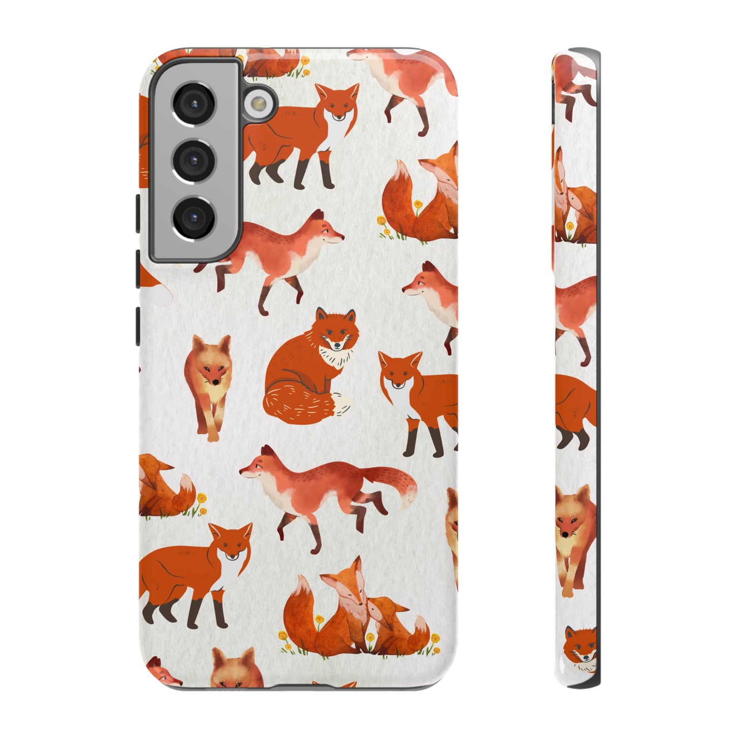 Foxes Wallpaper Phone Case | iPhone 15 Plus/ Pro, 14, 13, 12| Google Pixel 7, Pro, 5| Samsung Galaxy S23 All Major Phone Models