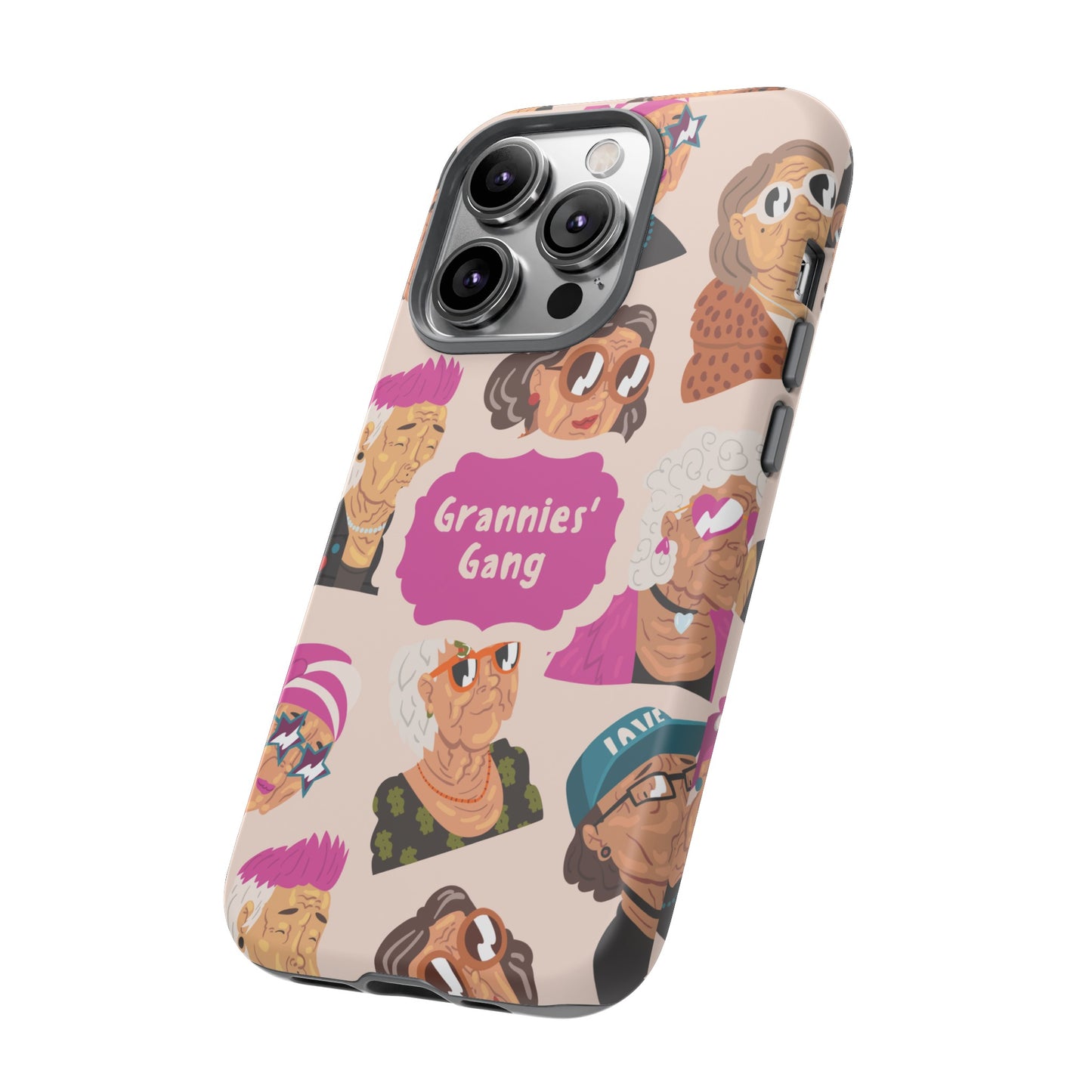 Grannies' Gang Wallpaper Phone Case | iPhone 15 Plus/ Pro, 14, 13, 12| Google Pixel 7, Pro, 5| Samsung Galaxy S23 All Major Phone Models