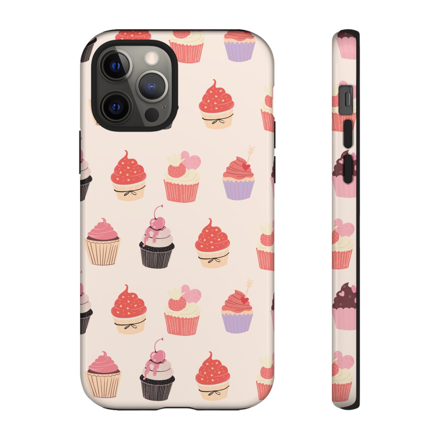 Cupcake Collage Wallpaper Phone Case | iPhone 15 Plus/ Pro, 14, 13, 12| Google Pixel 7, Pro, 5| Samsung Galaxy S23 All Major Phone Models