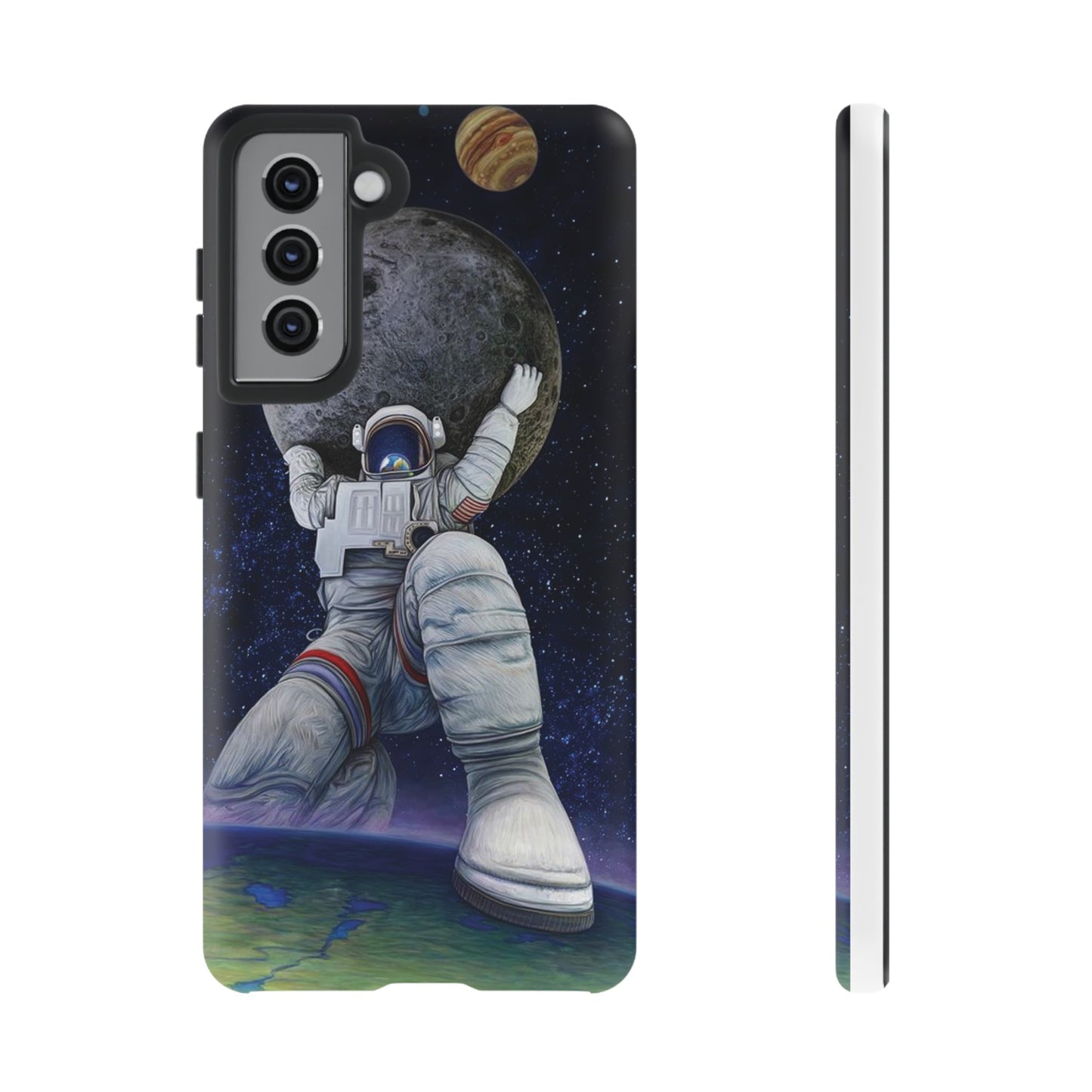 Astronaut Holding The Moon Phone Case | iPhone 15 Plus/ Pro, 14, 13, 12| Google Pixel 7, Pro, 5| Samsung Galaxy S23 All Major Phone Models