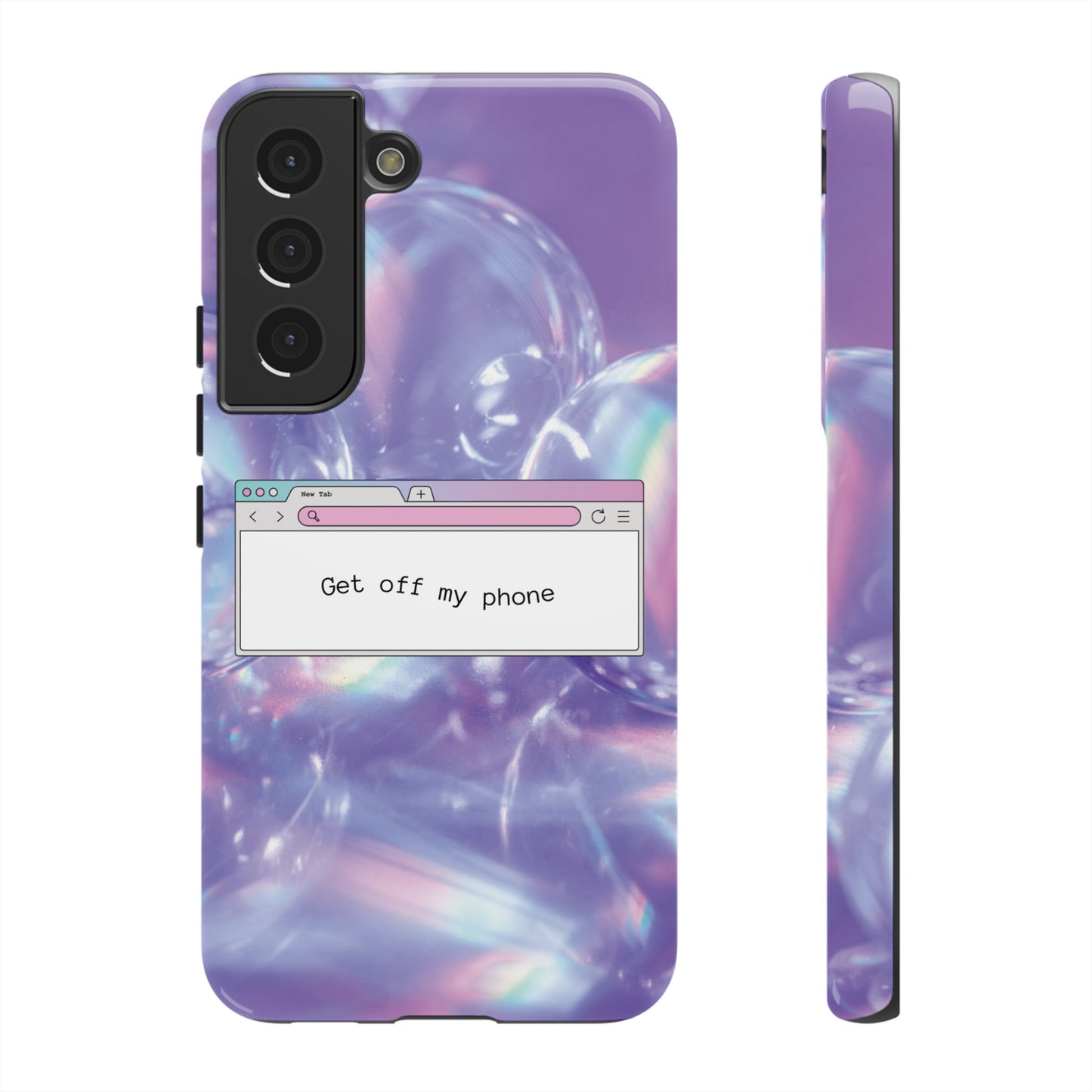 Get Off My Phone Wallpaper Phone Case | iPhone 15 Plus/ Pro, 14, 13, 12| Google Pixel 7, Pro, 5| Samsung Galaxy S23 All Major Phone Models