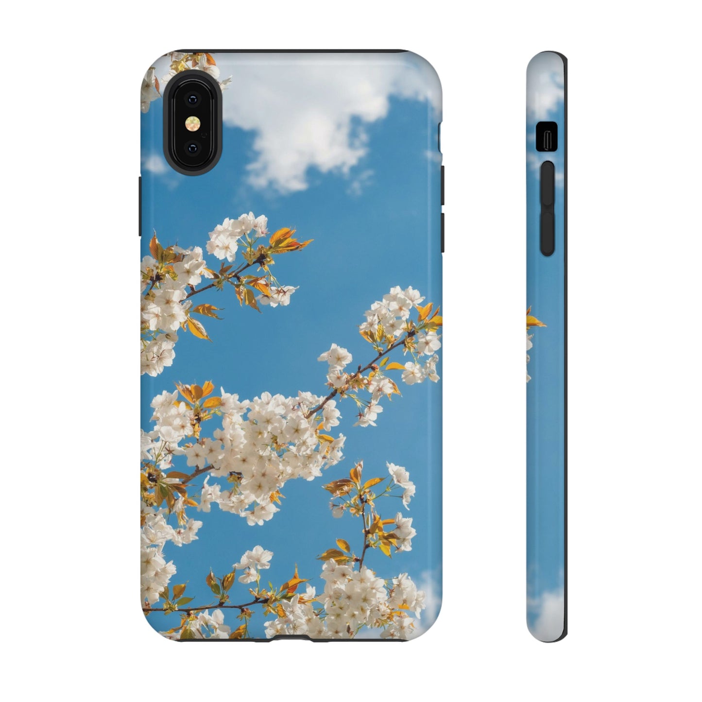 White Blossom Wallpaper Phone Case | iPhone 15 Plus/ Pro, 14, 13, 12| Google Pixel 7, Pro, 5| Samsung Galaxy S23 All Major Phone Models