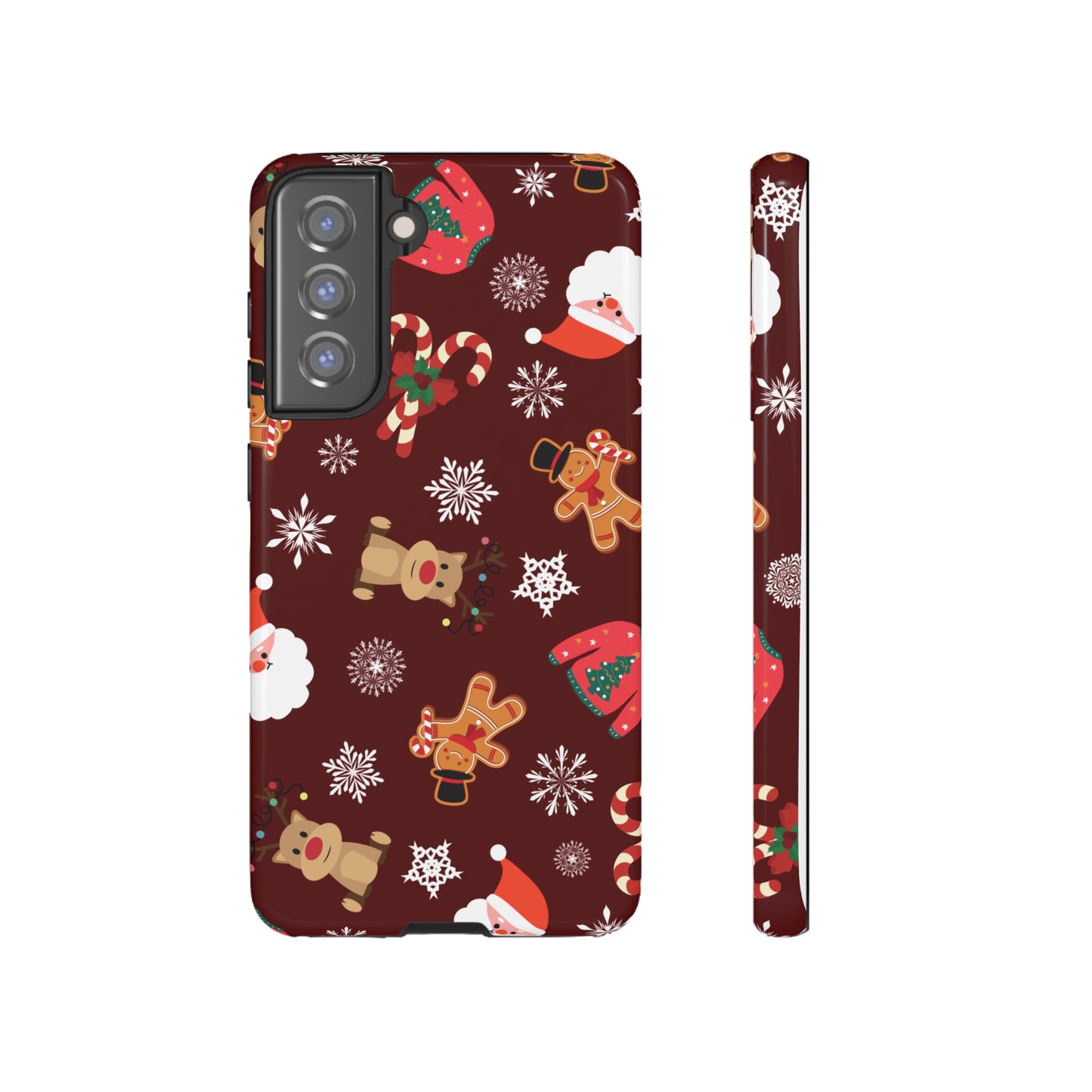 Festive Christmas Wallpaper Phone Case | iPhone 15 Plus/ Pro, 14, 13, 12| Google Pixel 7, Pro, 5| Samsung Galaxy S23 All Major Phone Models