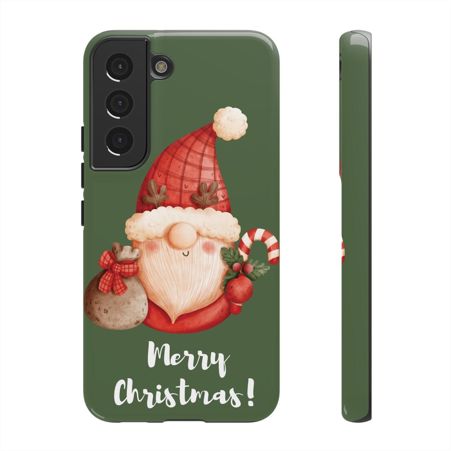 Cute Merry Christmas Wallpaper Phone Case | iPhone 15 Plus/ Pro, 14, 13, 12| Google Pixel 7, Pro, 5| Samsung Galaxy S23 All Major Phone Models