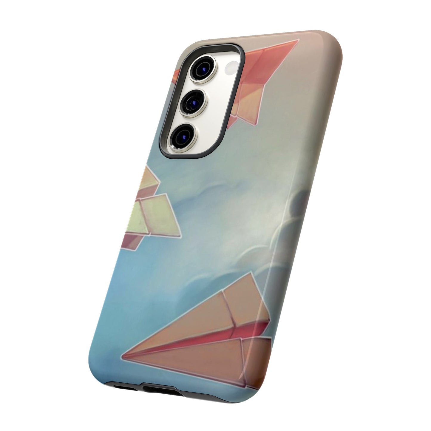 Paper Plane Wallpaper Phone Case | iPhone 15 Plus/ Pro, 14, 13, 12| Google Pixel 7, Pro, 5| Samsung Galaxy S23 All Major Phone Models