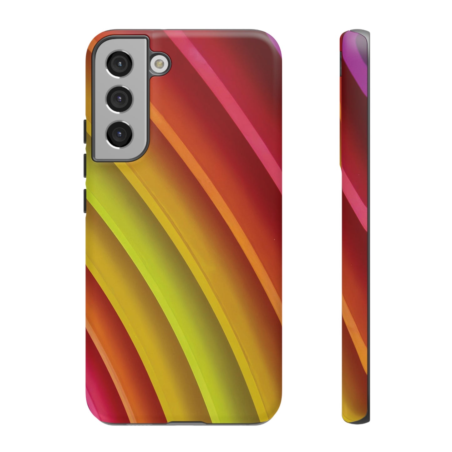 Curved Colourful Wallpaper Phone Case | iPhone 15 Plus/ Pro, 14, 13, 12| Google Pixel 7, Pro, 5| Samsung Galaxy S23 All Major Phone Models