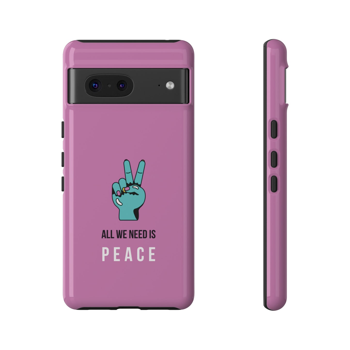 All We Need Is Peace Wallpaper Phone Case | iPhone 15 Plus/ Pro, 14, 13, 12| Google Pixel 7, Pro, 5| Samsung Galaxy S23 All Major Phone Models