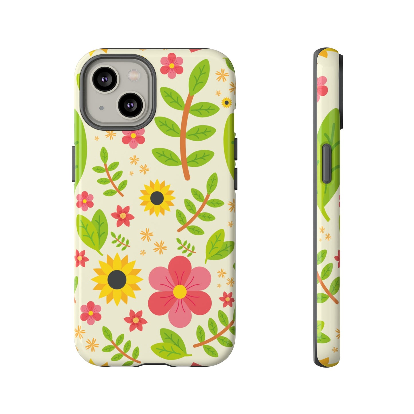 Botanical Flowers Phone Case | iPhone 15 Plus/ Pro, 14, 13, 12| Google Pixel 7, Pro, 5| Samsung Galaxy S23 All Major Phone Models