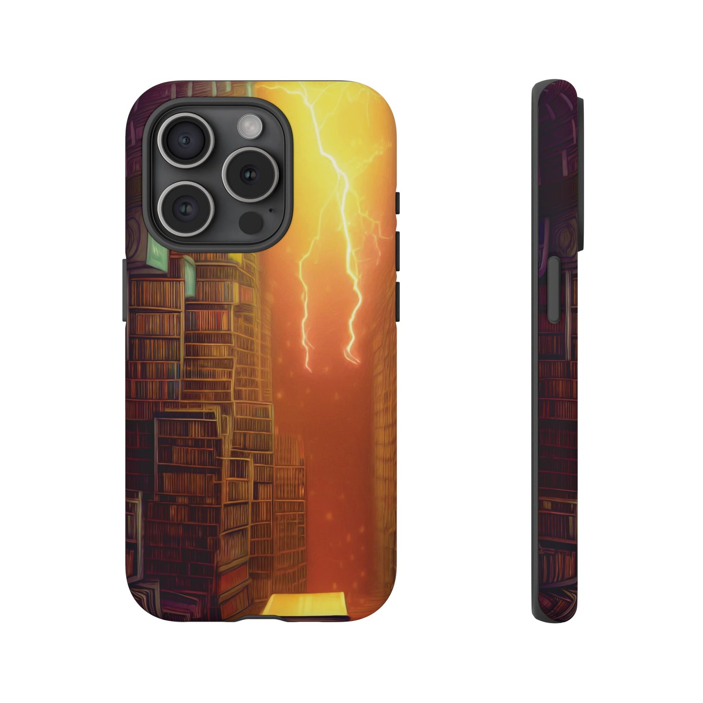 Lightning in the Library Wallpaper Phone Case | iPhone 15 Plus/ Pro, 14, 13, 12| Google Pixel 7, Pro, 5| Samsung Galaxy S23 All Major Phone Models