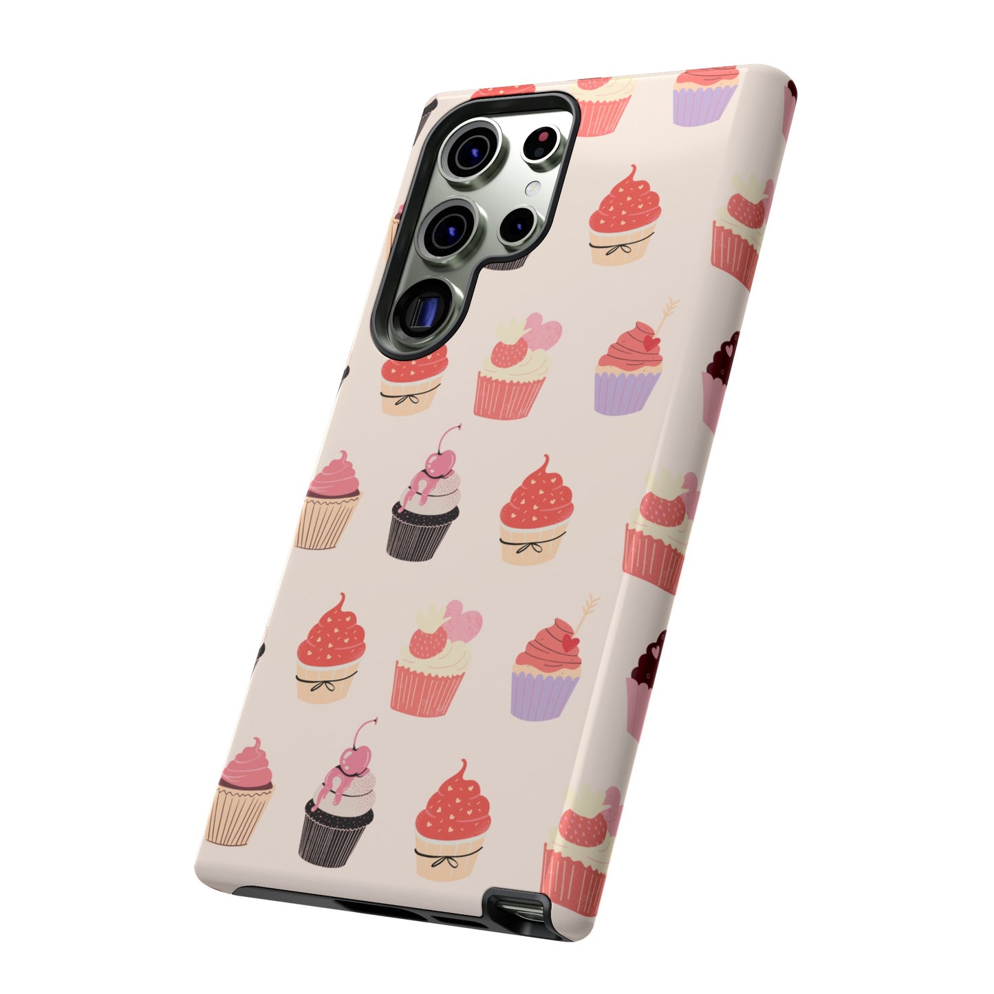 Cupcake Collage Wallpaper Phone Case | iPhone 15 Plus/ Pro, 14, 13, 12| Google Pixel 7, Pro, 5| Samsung Galaxy S23 All Major Phone Models