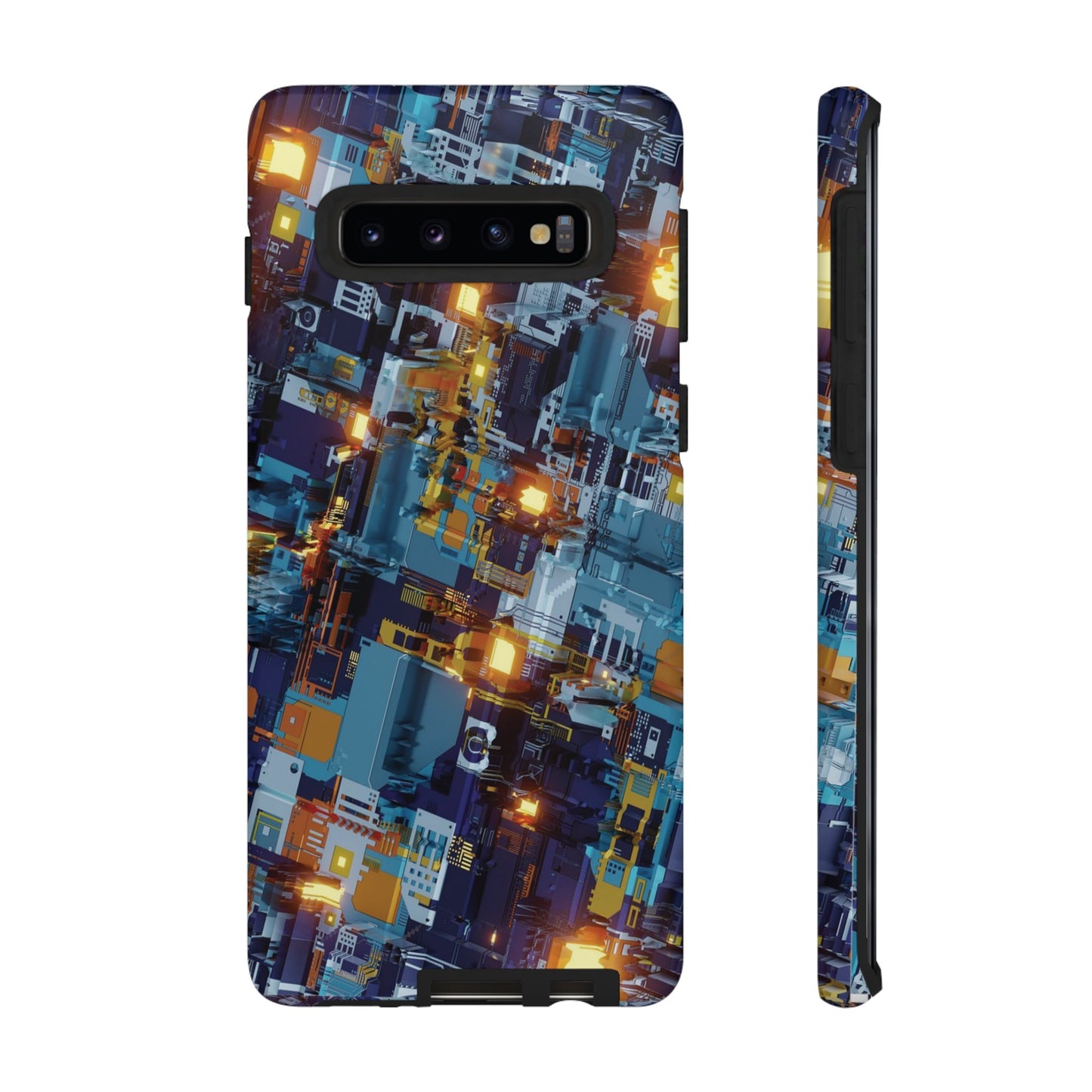 Computer Circuit Board Wallpaper Phone Case | iPhone 15 Plus/ Pro, 14, 13, 12| Google Pixel 7, Pro, 5| Samsung Galaxy S23 All Major Phone Models