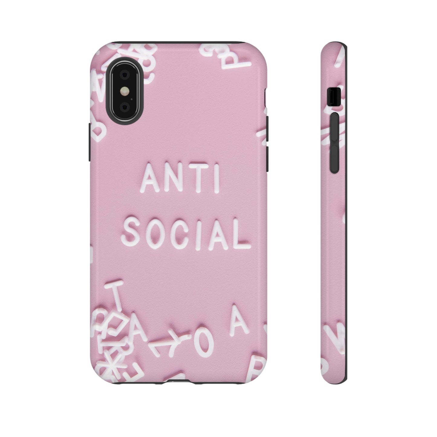 Anti Social Phone Case | iPhone 15 Plus/ Pro, 14, 13, 12| Google Pixel 7, Pro, 5| Samsung Galaxy S23 All Major Phone Models