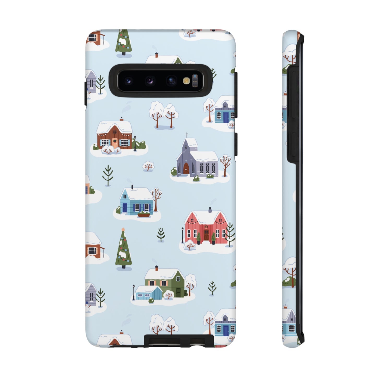 Snowy Merry Christmas Wallpaper Phone Case | iPhone 15 Plus/ Pro, 14, 13, 12| Google Pixel 7, Pro, 5| Samsung Galaxy S23 All Major Phone Models