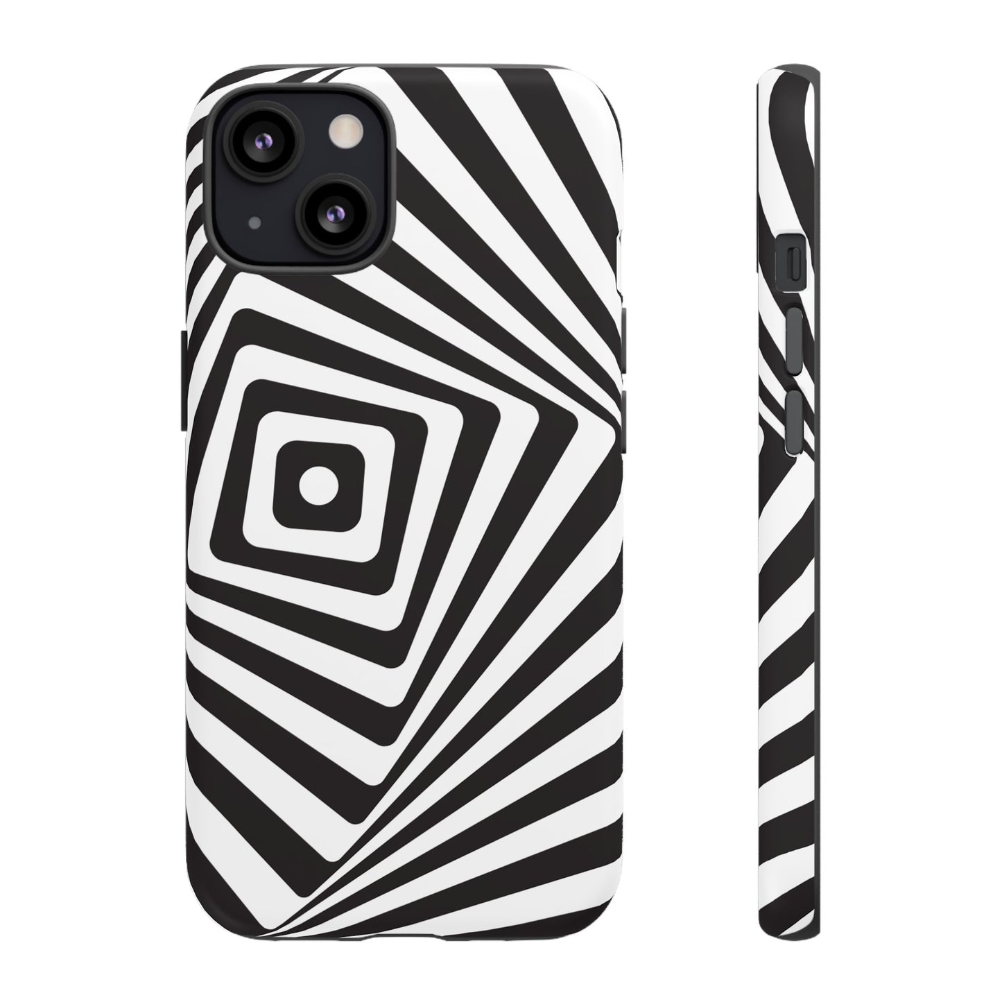 Black & White Spiral Wallpaper Phone Case | iPhone 15 Plus/ Pro, 14, 13, 12| Google Pixel 7, Pro, 5| Samsung Galaxy S23 All Major Phone Models