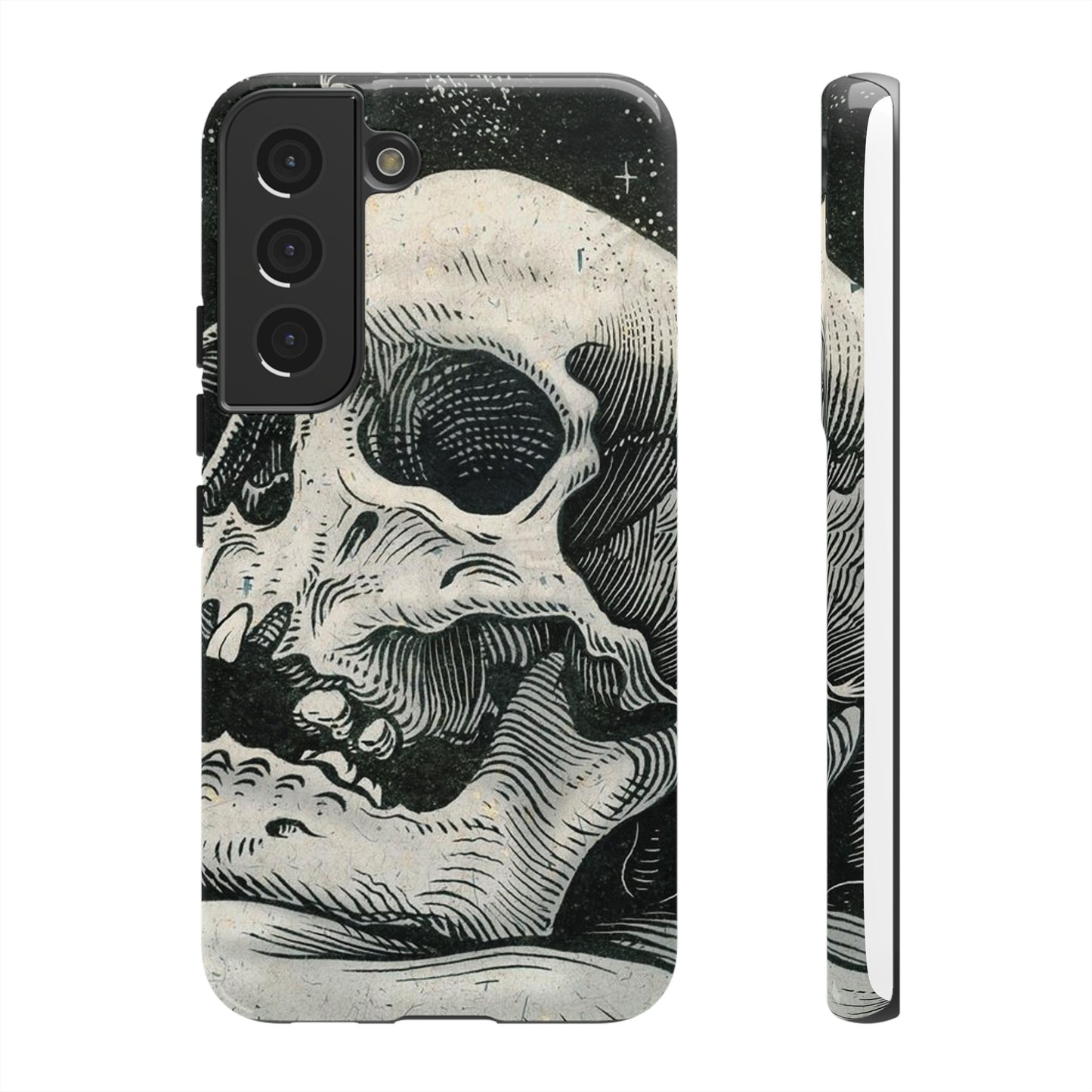 Skull Wallpaper Phone Case | iPhone 15 Plus/ Pro, 14, 13, 12| Google Pixel 7, Pro, 5| Samsung Galaxy S23 All Major Phone Models