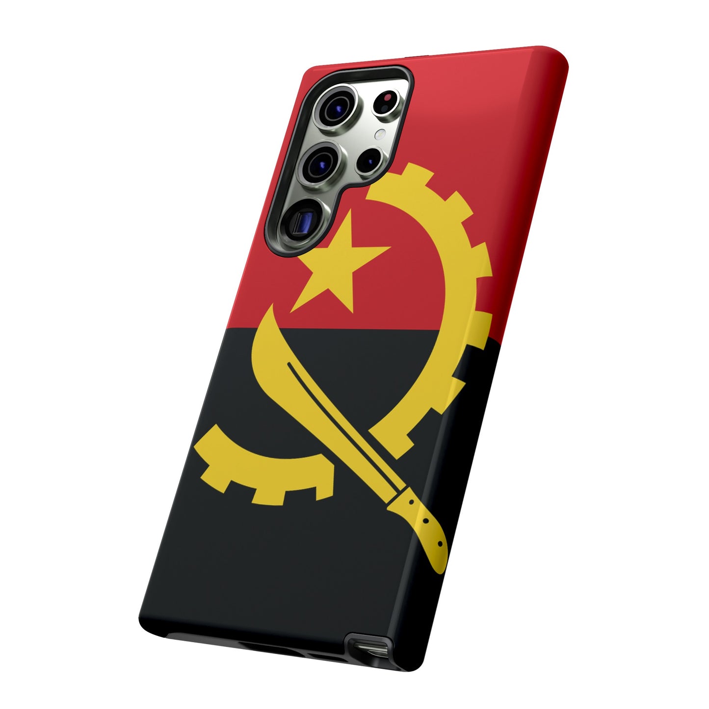 Angola Flag Phone Case | iPhone 15 Plus/ Pro, 14, 13, 12| Google Pixel 7, Pro, 5| Samsung Galaxy S23 All Major Phone Models