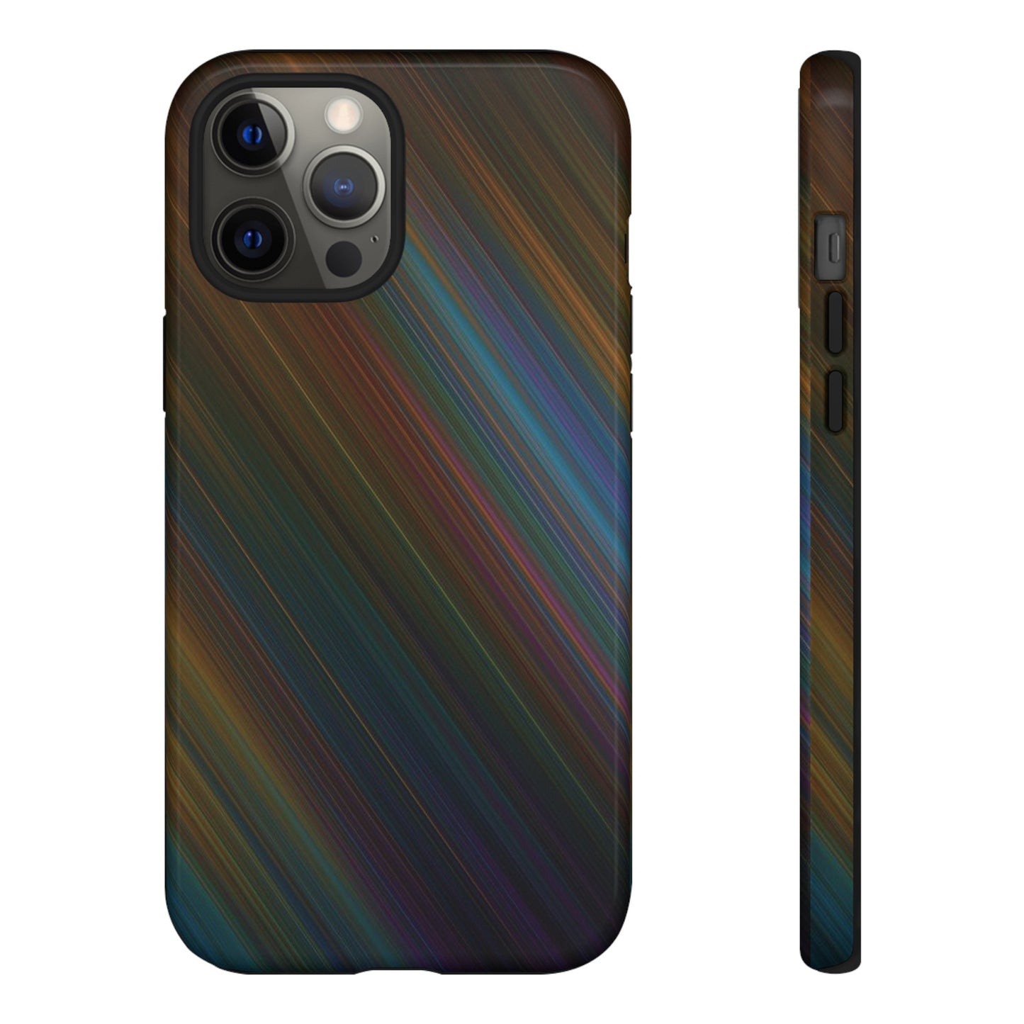 Slanted Rainbow Wallpaper Phone Case | iPhone 15 Plus/ Pro, 14, 13, 12| Google Pixel 7, Pro, 5| Samsung Galaxy S23 All Major Phone Models