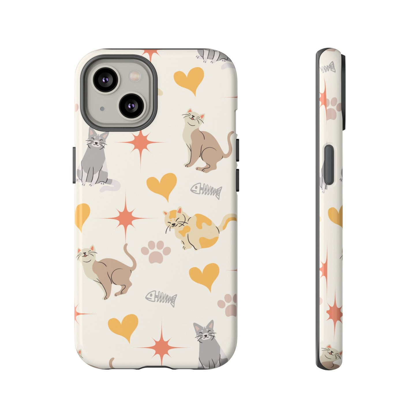 Cute Cat Wallpaper Phone Case | iPhone 15 Plus/ Pro, 14, 13, 12| Google Pixel 7, Pro, 5| Samsung Galaxy S23 All Major Phone Models