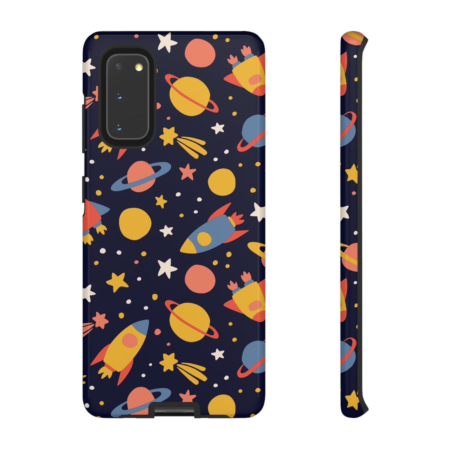 Cartoon Space Wallpaper Phone Case | iPhone 15 Plus/ Pro, 14, 13, 12| Google Pixel 7, Pro, 5| Samsung Galaxy S23 All Major Phone Models