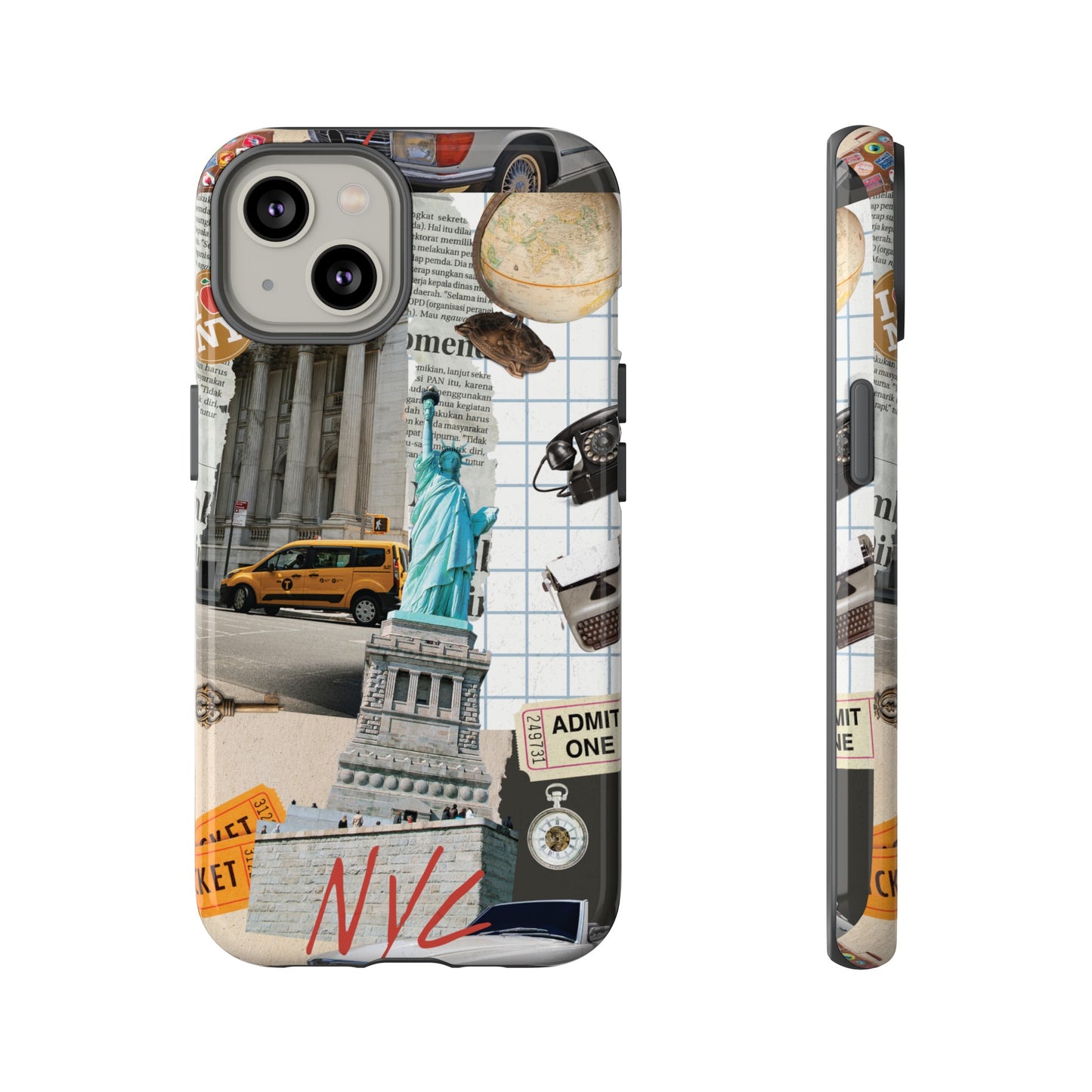 New York City Collage Wallpaper Phone Case | iPhone 15 Plus/ Pro, 14, 13, 12| Google Pixel 7, Pro, 5| Samsung Galaxy S23 All Major Phone Models