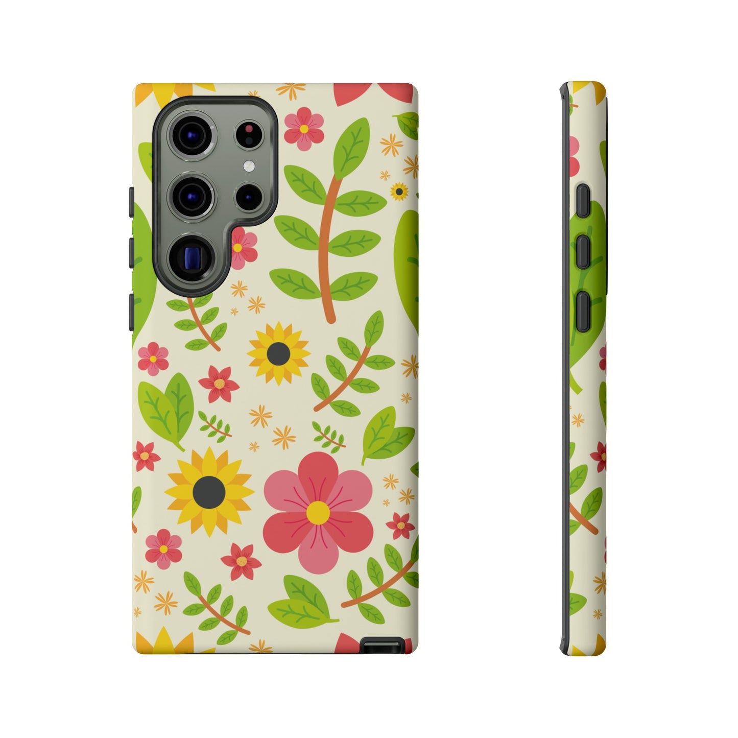 Botanical Flowers Phone Case | iPhone 15 Plus/ Pro, 14, 13, 12| Google Pixel 7, Pro, 5| Samsung Galaxy S23 All Major Phone Models