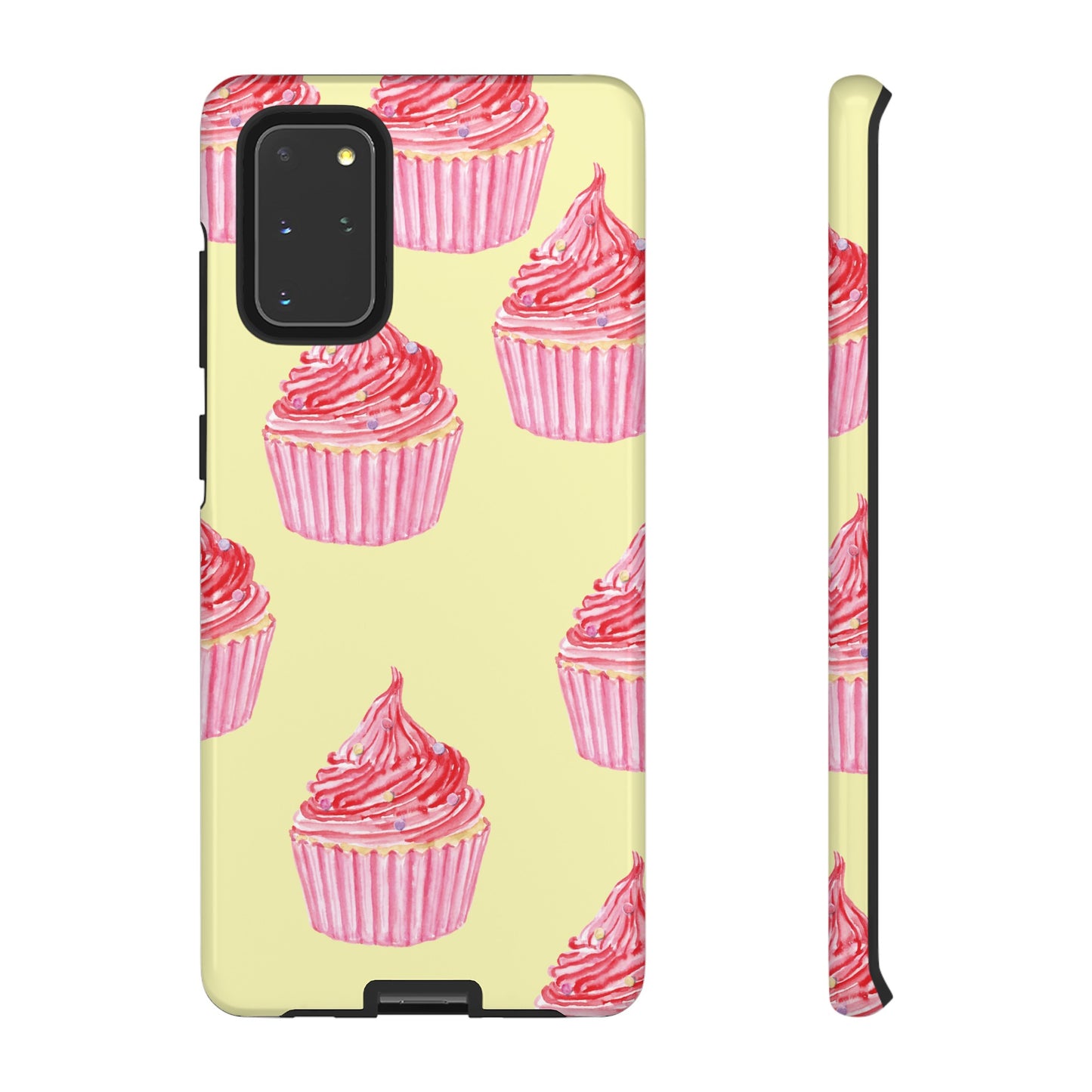 Pink Cupcake Wallpaper Phone Case | iPhone 15 Plus/ Pro, 14, 13, 12| Google Pixel 7, Pro, 5| Samsung Galaxy S23 All Major Phone Models