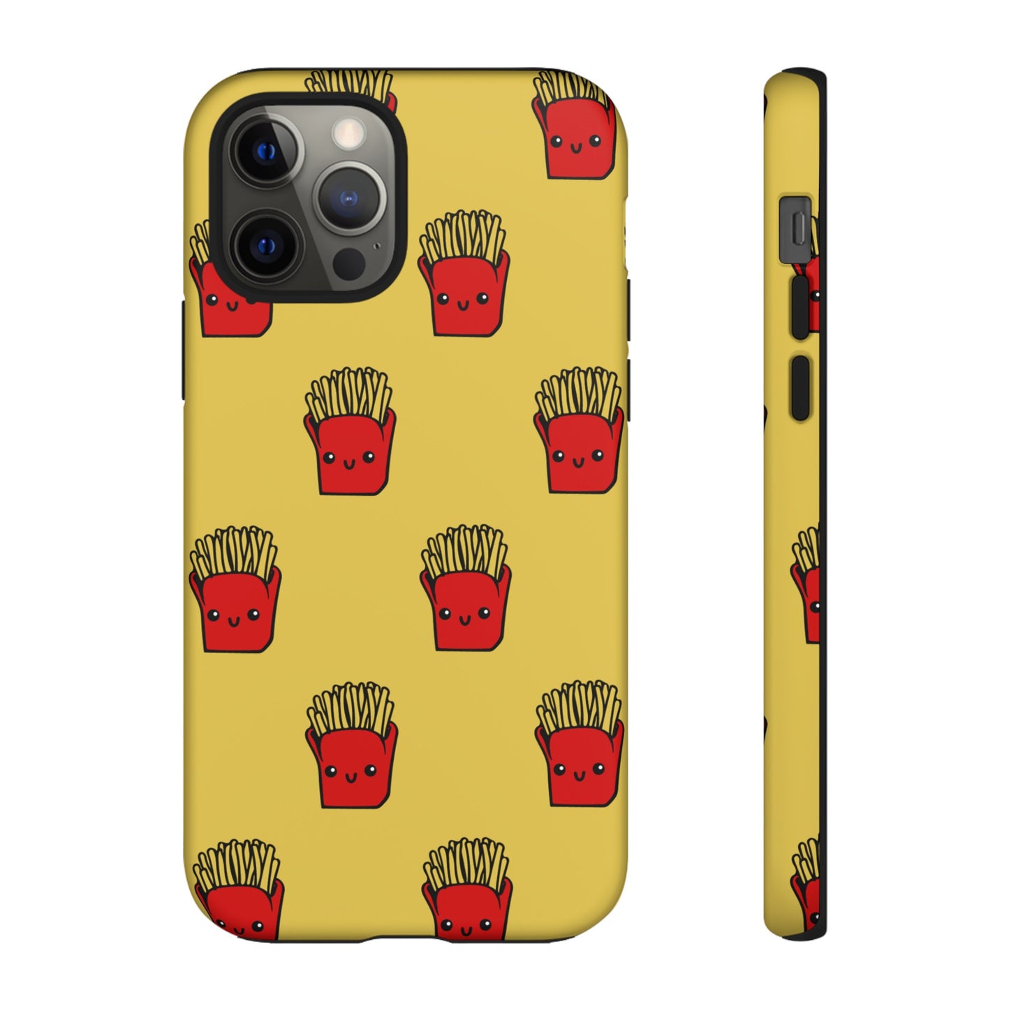 Smiling Fries Wallpaper Phone Case | iPhone 15 Plus/ Pro, 14, 13, 12| Google Pixel 7, Pro, 5| Samsung Galaxy S23 All Major Phone Models