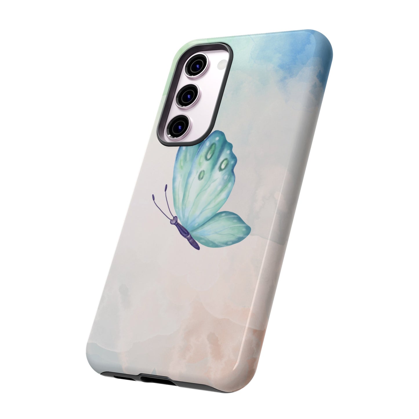 Blue Butterfly Wallpaper Phone Case  | iPhone 15 Plus/ Pro, 14, 13, 12| Google Pixel 7, Pro, 5| Samsung Galaxy S23 All Major Phone Models