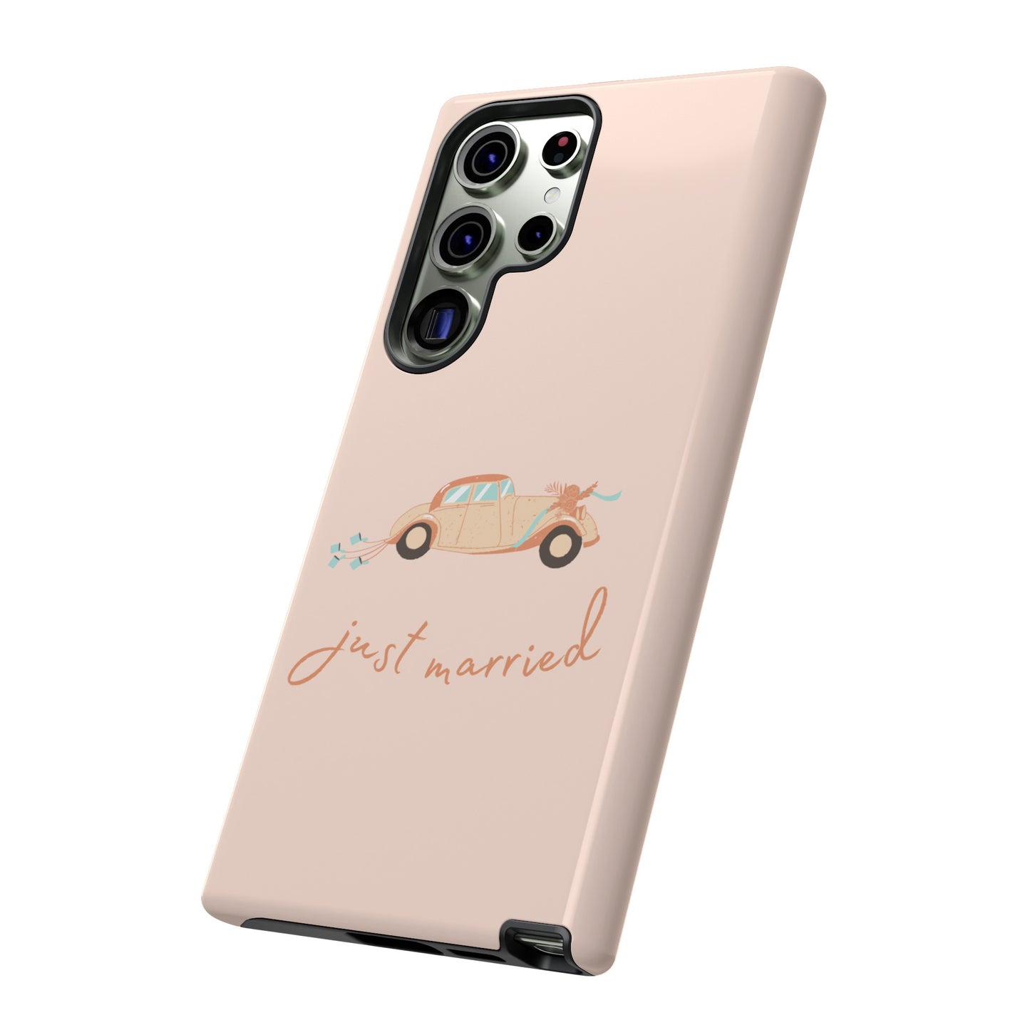 Just Married Phone Case | iPhone 15 Plus/ Pro, 14, 13, 12| Google Pixel 7, Pro, 5| Samsung Galaxy S23 All Major Phone Models