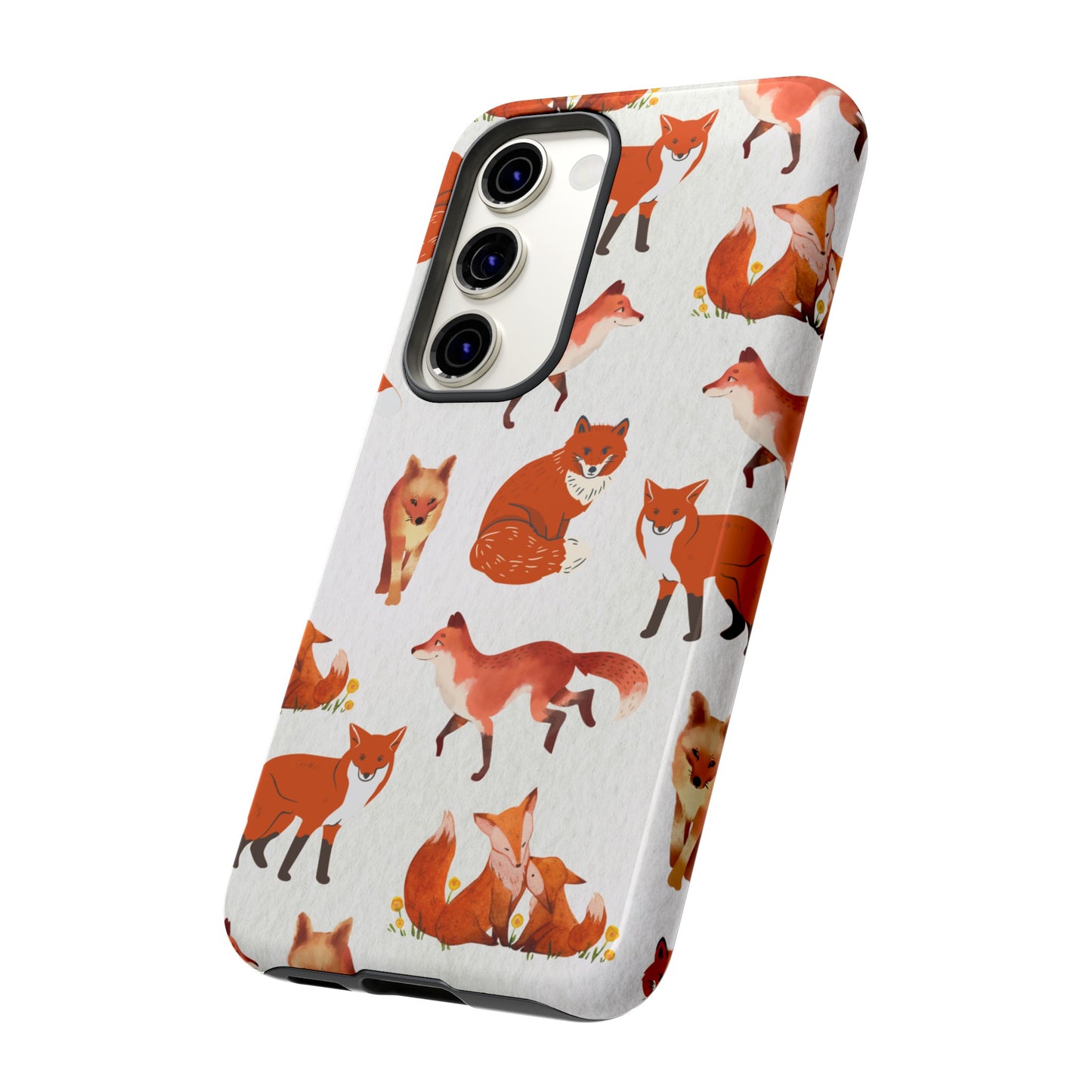 Foxes Wallpaper Phone Case | iPhone 15 Plus/ Pro, 14, 13, 12| Google Pixel 7, Pro, 5| Samsung Galaxy S23 All Major Phone Models