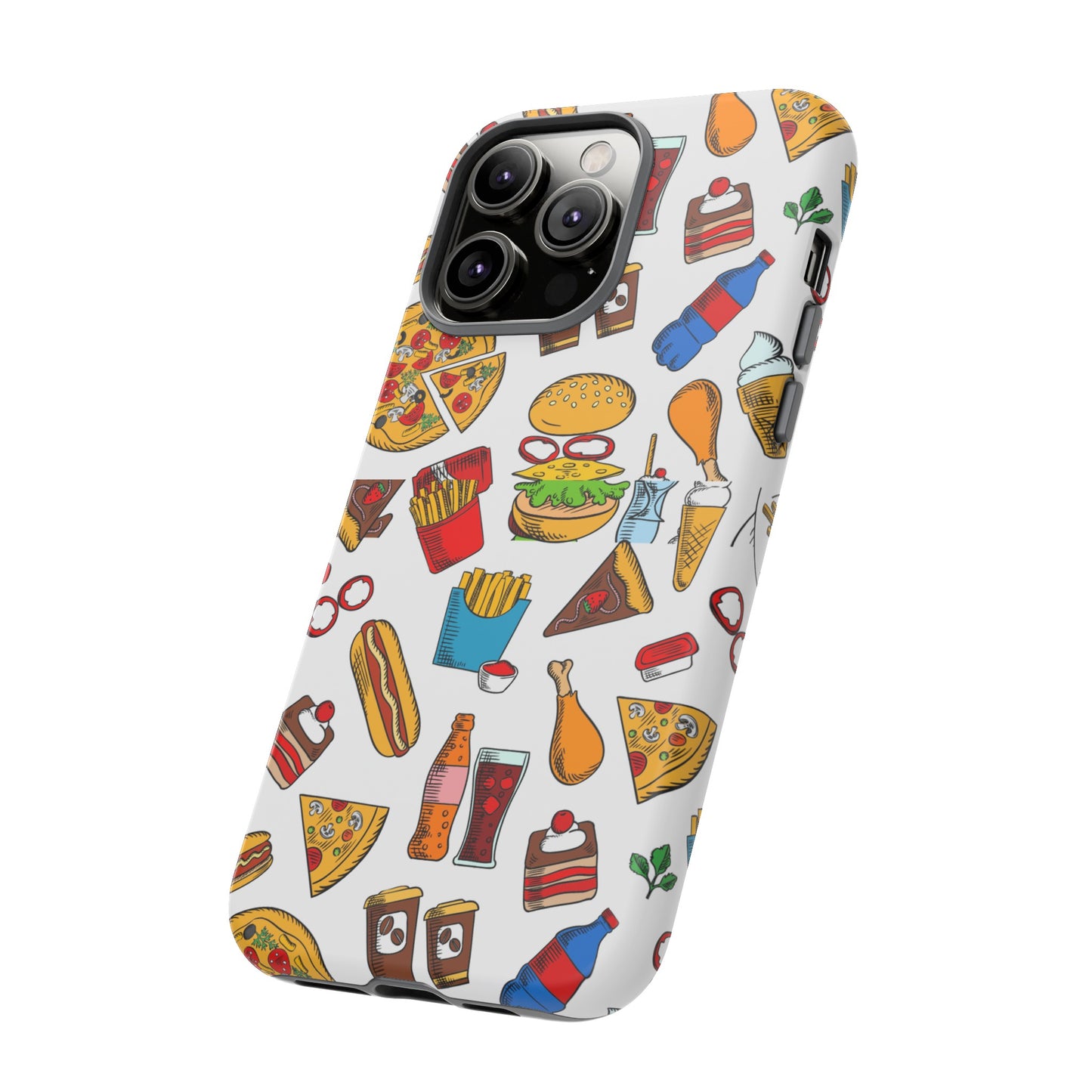 Fast Food Wallpaper Phone Case | iPhone 15 Plus/ Pro, 14, 13, 12| Google Pixel 7, Pro, 5| Samsung Galaxy S23 All Major Phone Models