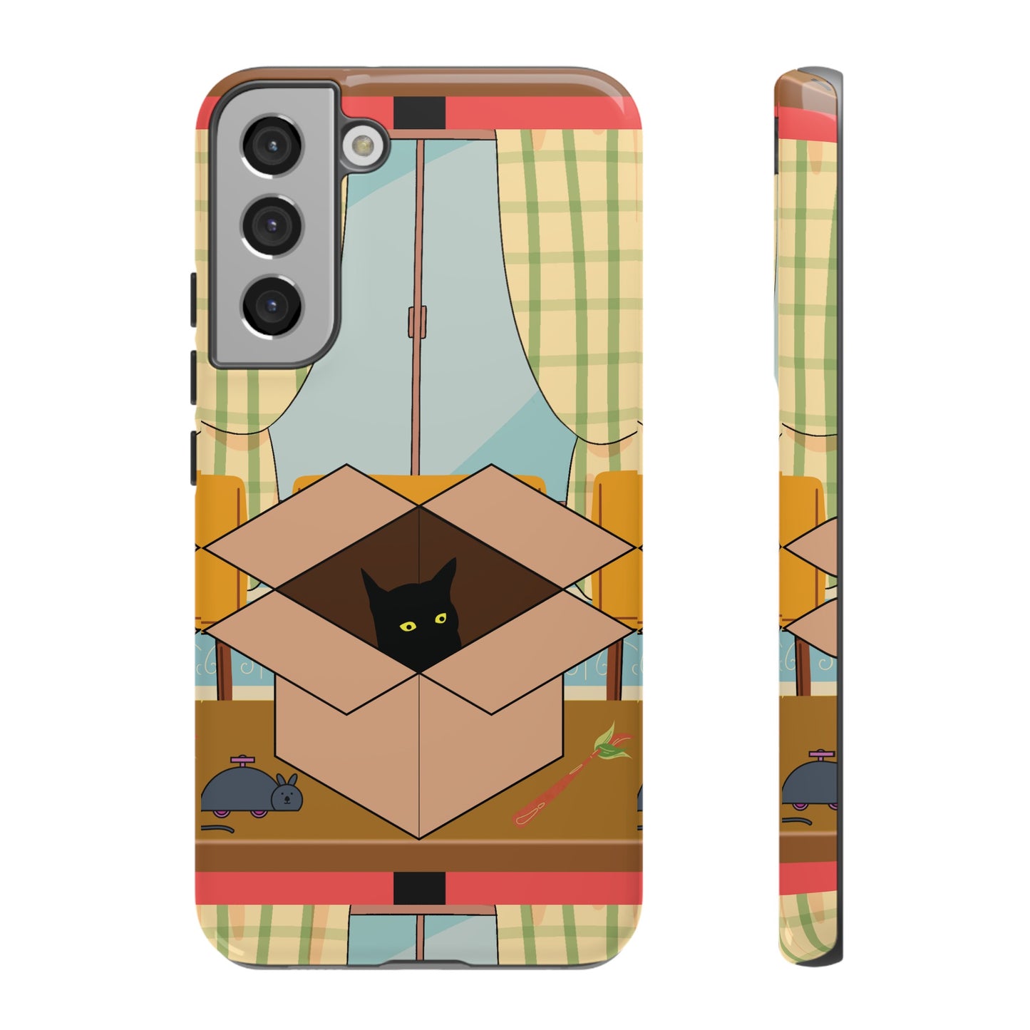 Cat In The Box Phone Case | iPhone 15 Plus/ Pro, 14, 13, 12| Google Pixel 7, Pro, 5| Samsung Galaxy S23 All Major Phone Models