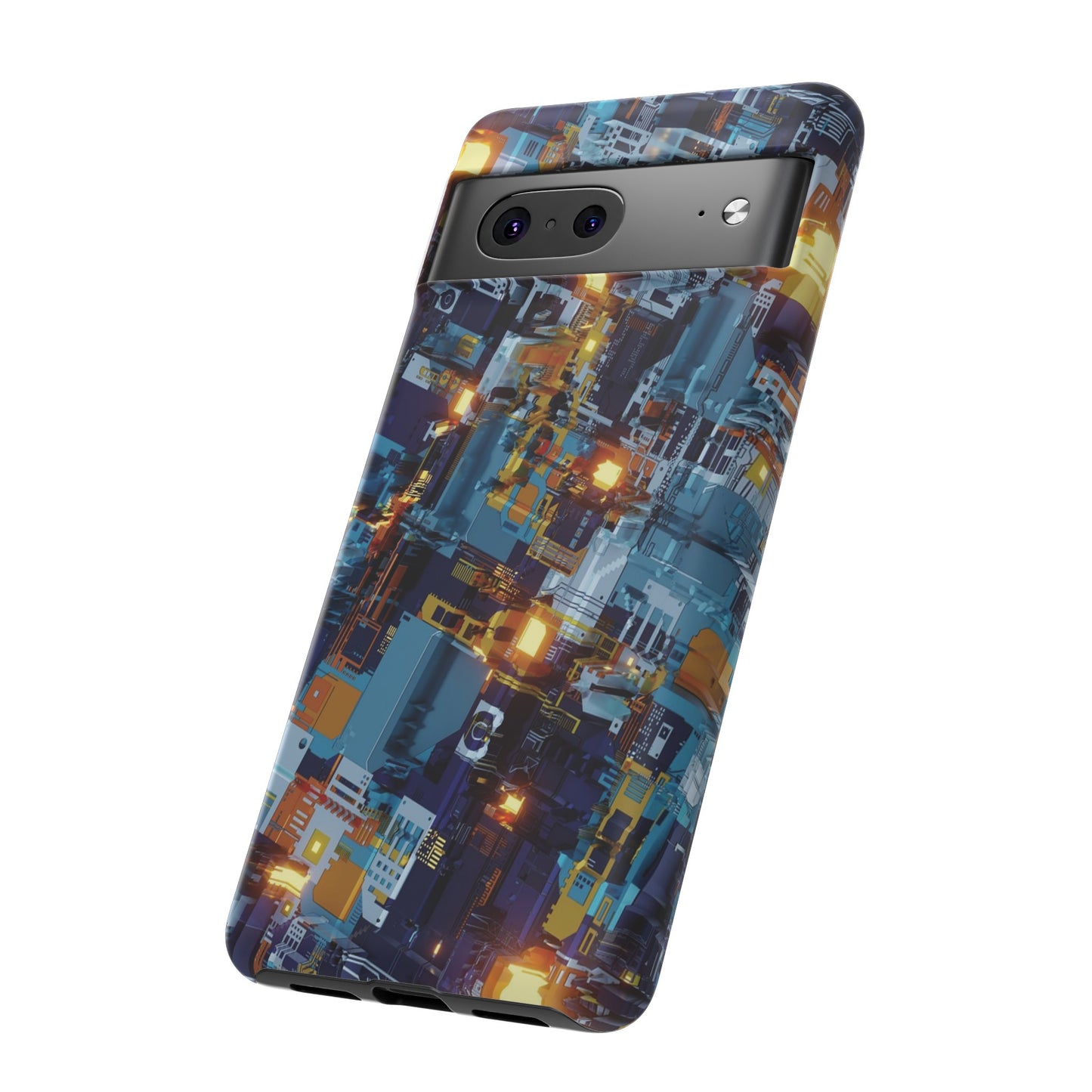 Computer Circuit Board Wallpaper Phone Case | iPhone 15 Plus/ Pro, 14, 13, 12| Google Pixel 7, Pro, 5| Samsung Galaxy S23 All Major Phone Models