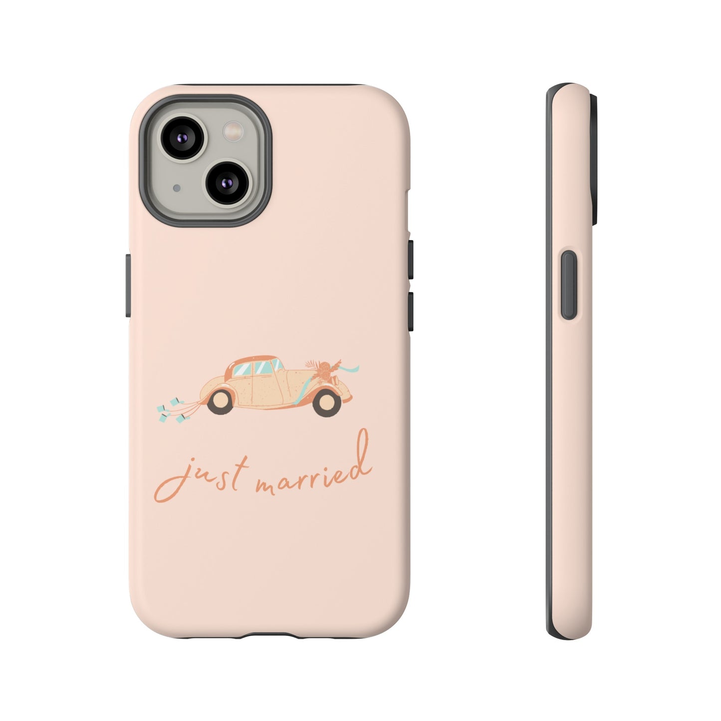 Just Married Phone Case | iPhone 15 Plus/ Pro, 14, 13, 12| Google Pixel 7, Pro, 5| Samsung Galaxy S23 All Major Phone Models