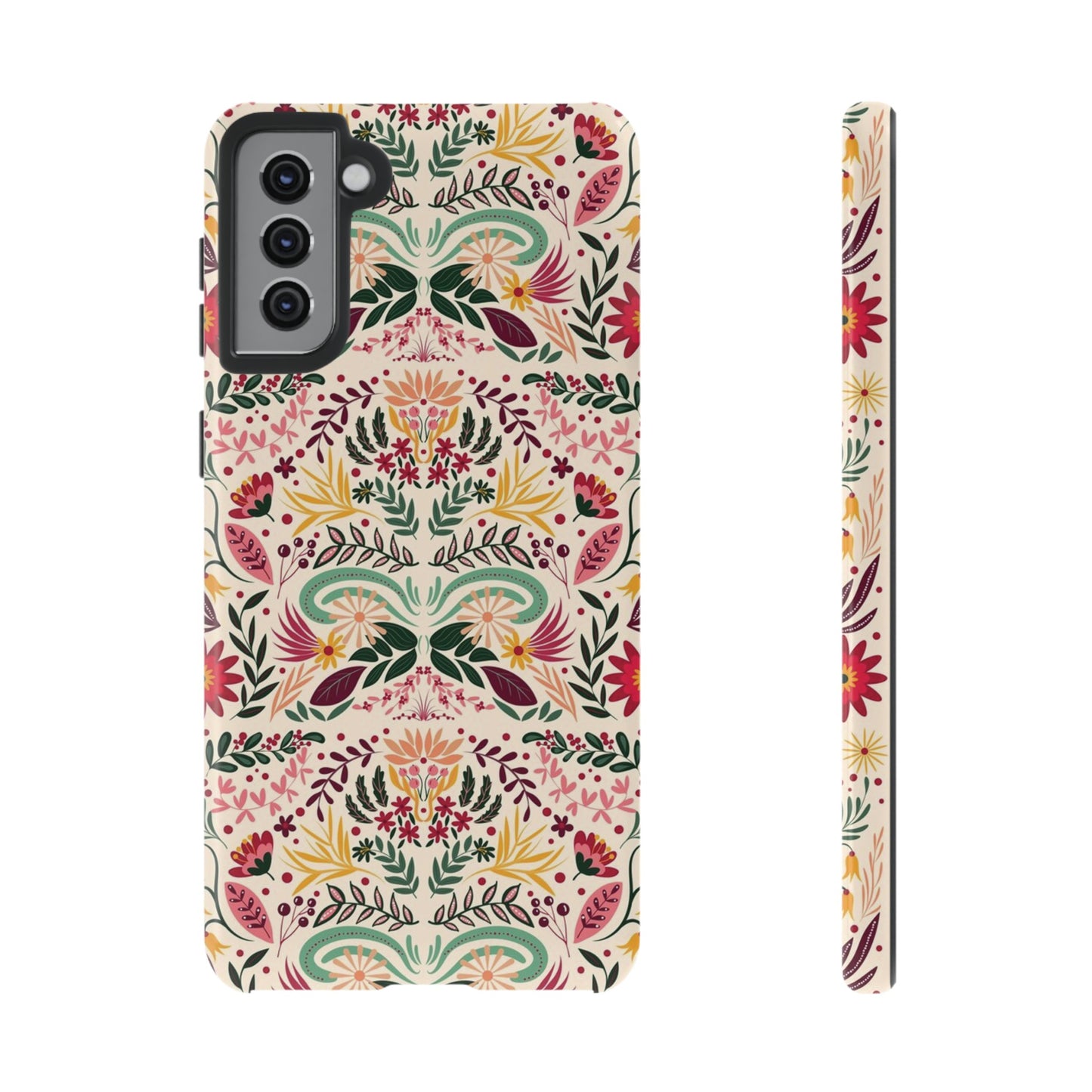 Bright Floral Wallpaper Phone Case | iPhone 15 Plus/ Pro, 14, 13, 12| Google Pixel 7, Pro, 5| Samsung Galaxy S23 All Major Phone Models