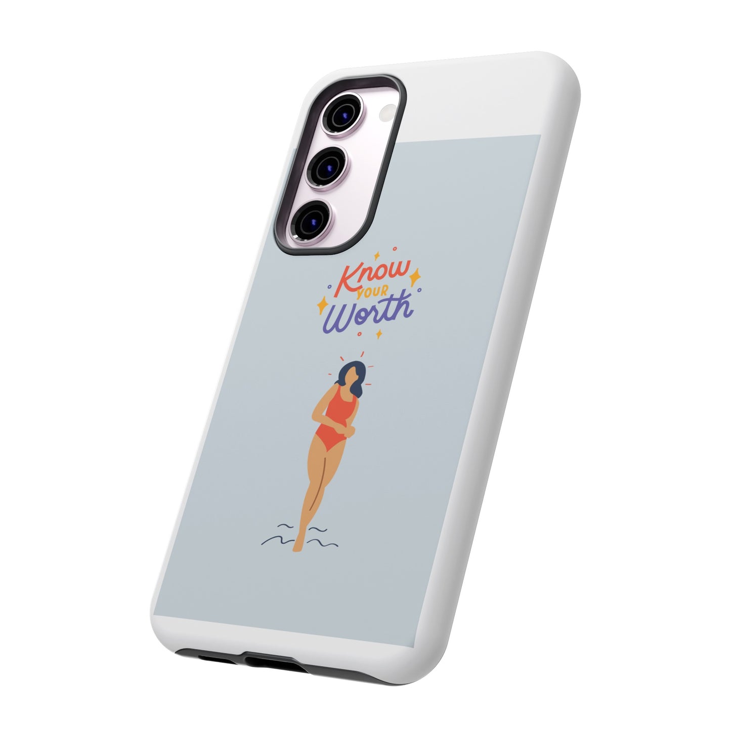 Know Your Worth Phone Case | iPhone 15 Plus/ Pro, 14, 13, 12| Google Pixel 7, Pro, 5| Samsung Galaxy S23 All Major Phone Models